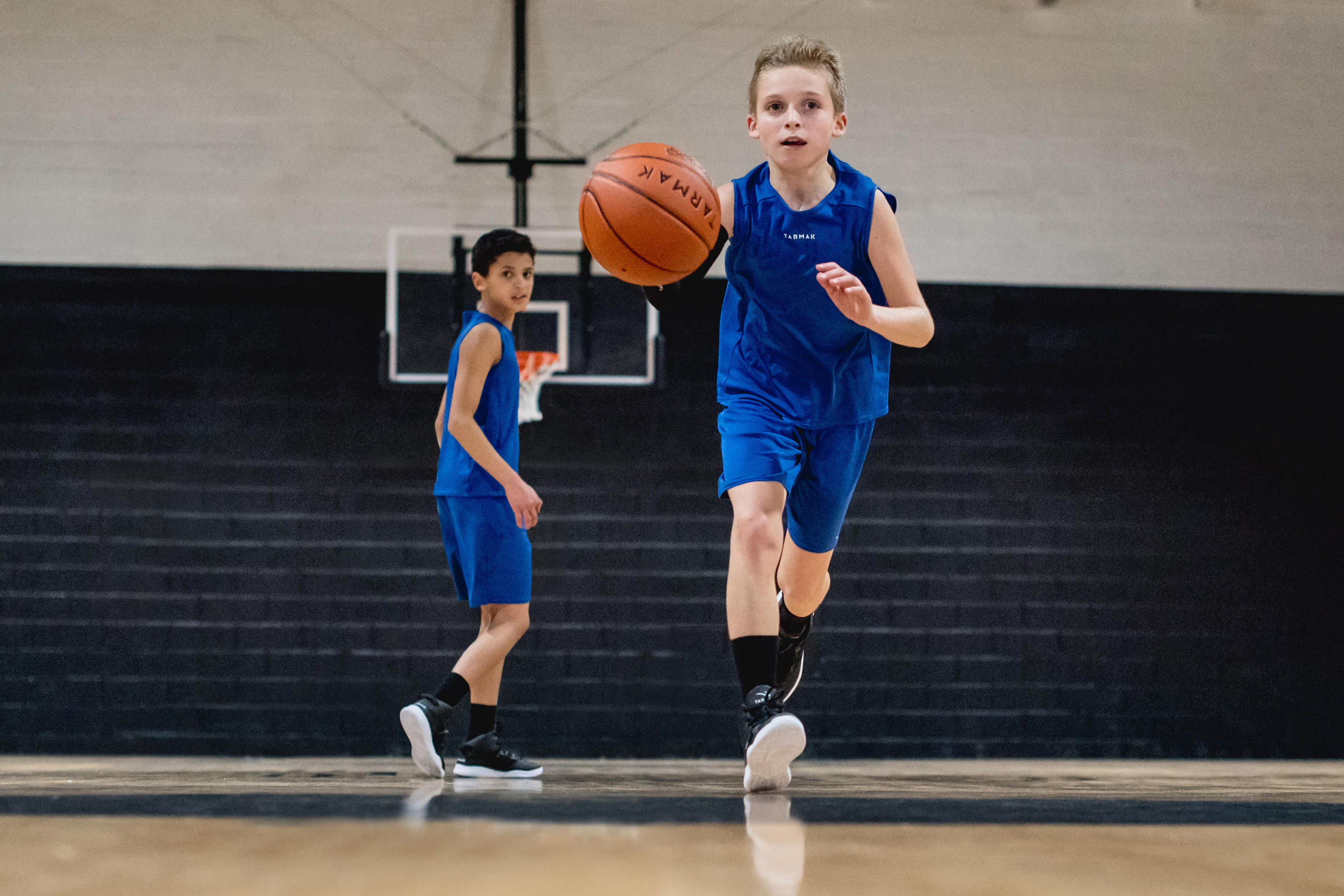 Kids' Basketball Shorts - SH100 Blue - Deep blue - Tarmak - Decathlon