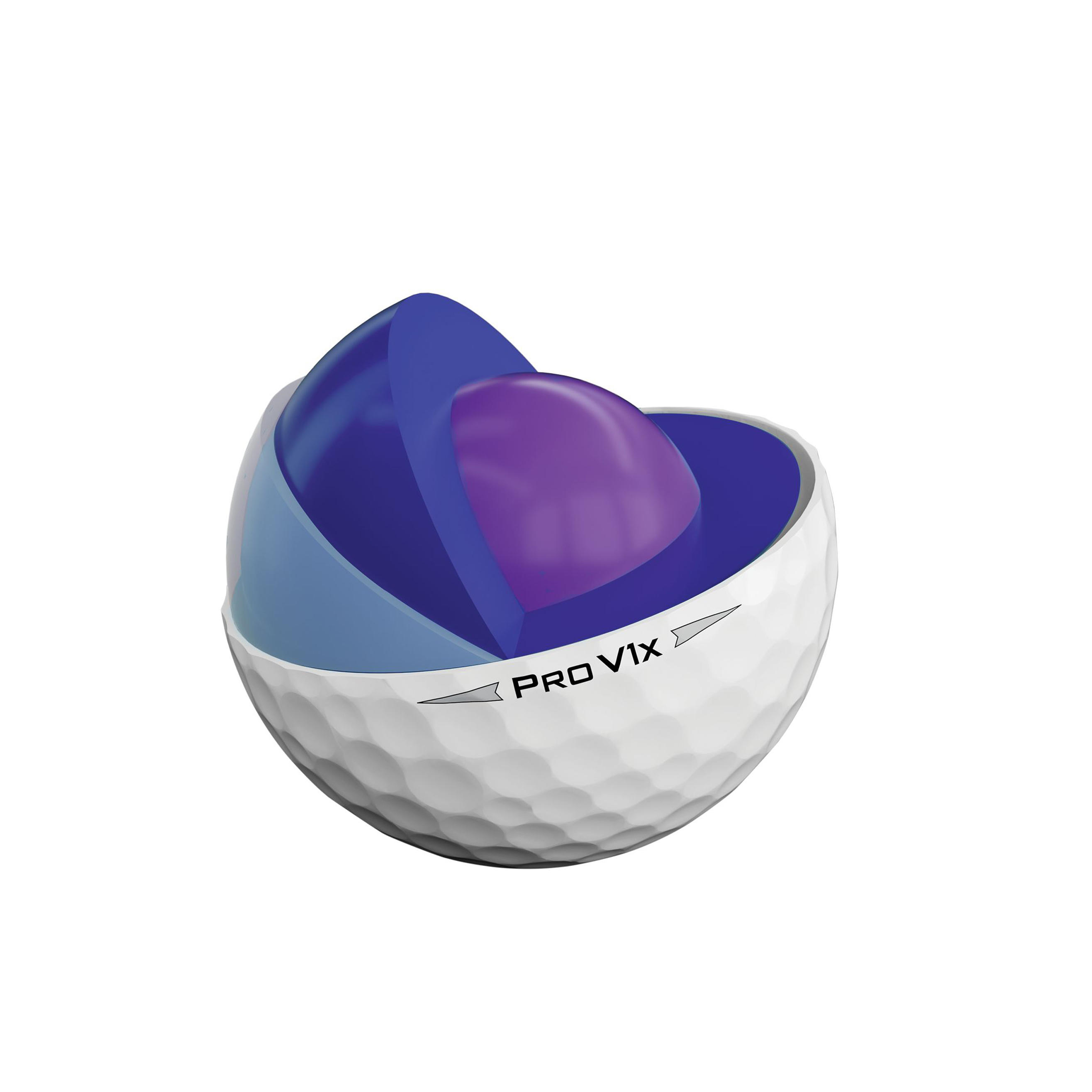 White PRO V1X 2019 golf balls x12 4/6