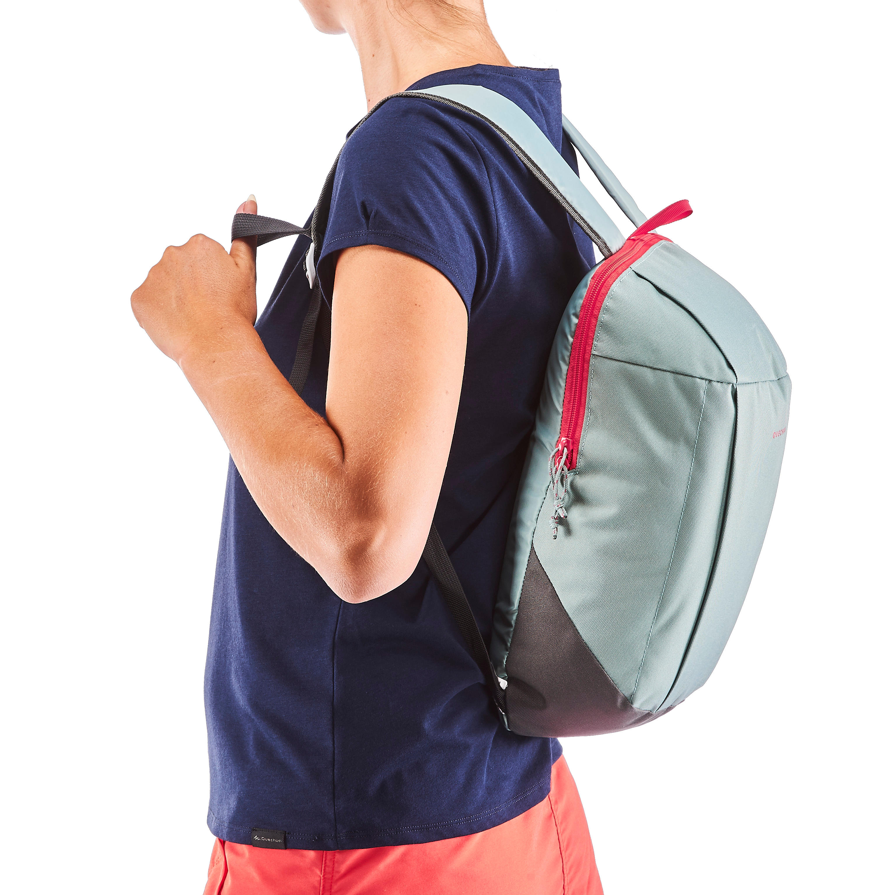 Maleta de montaña Y trekking, Quechua NH100 10 Litros Verde grisáseo -  Decathlon