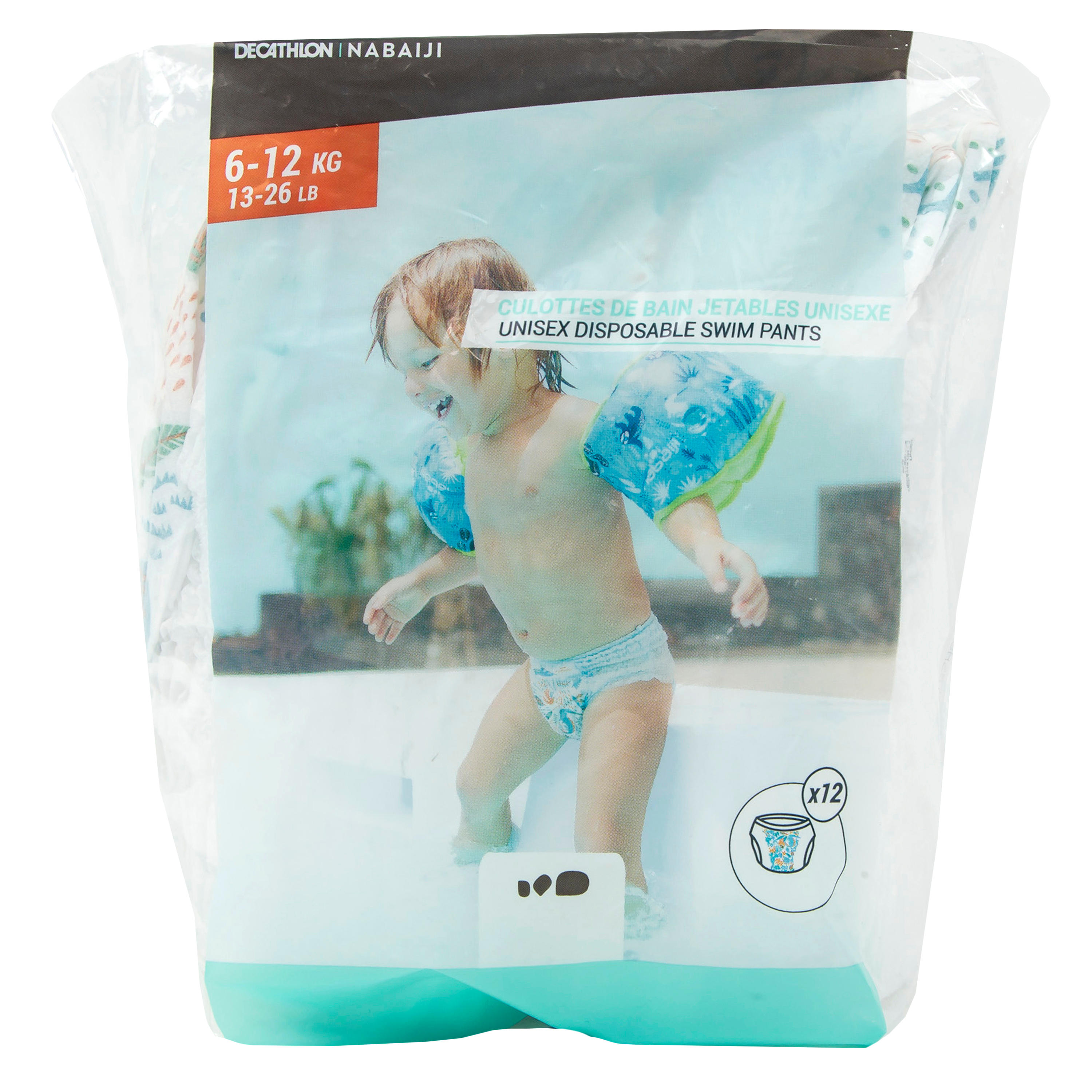 Couche de bain jetables 6-12 kg (13 lb-26 lb) - NABAIJI