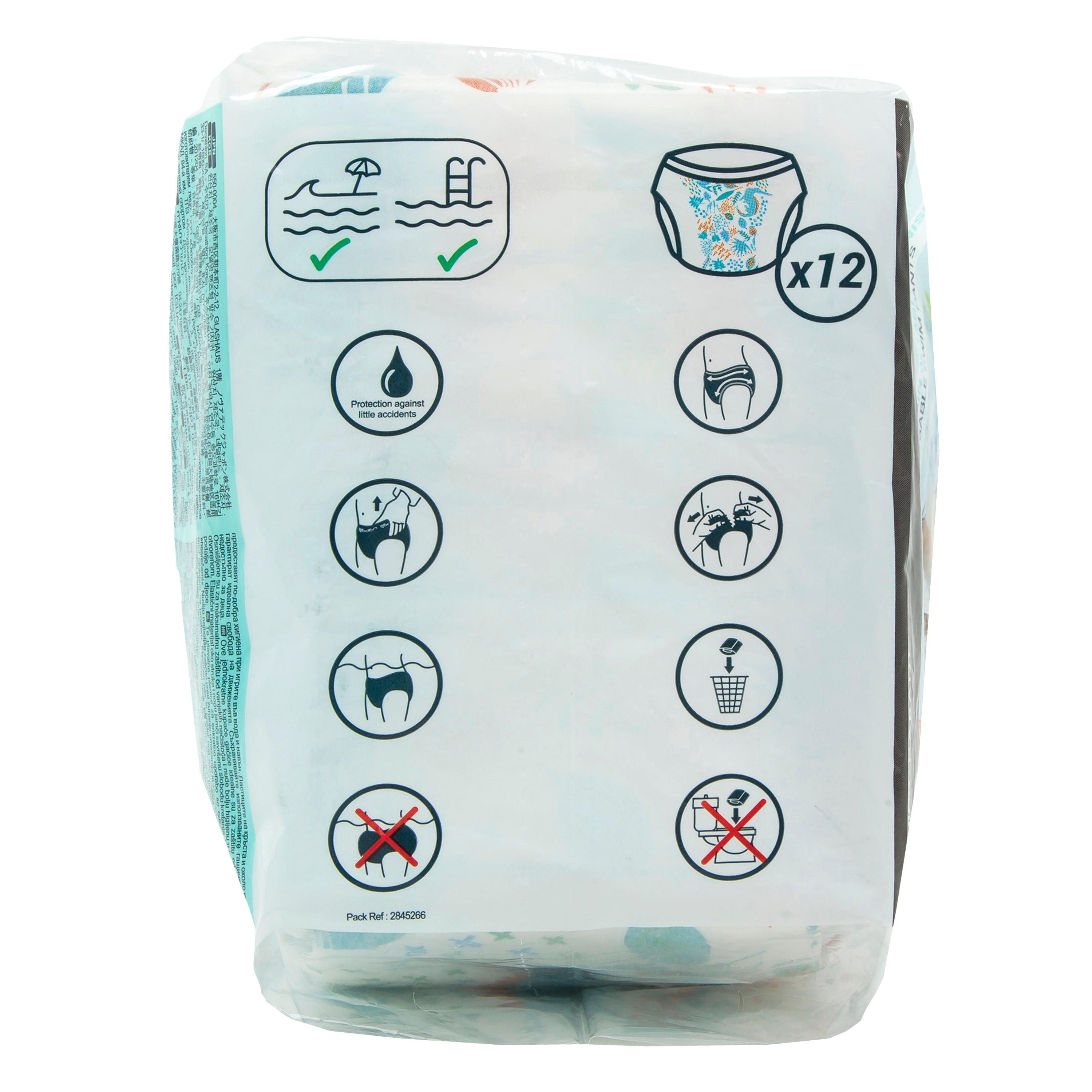 Disposable Swim Diapers, 6-12 kg - NABAIJI