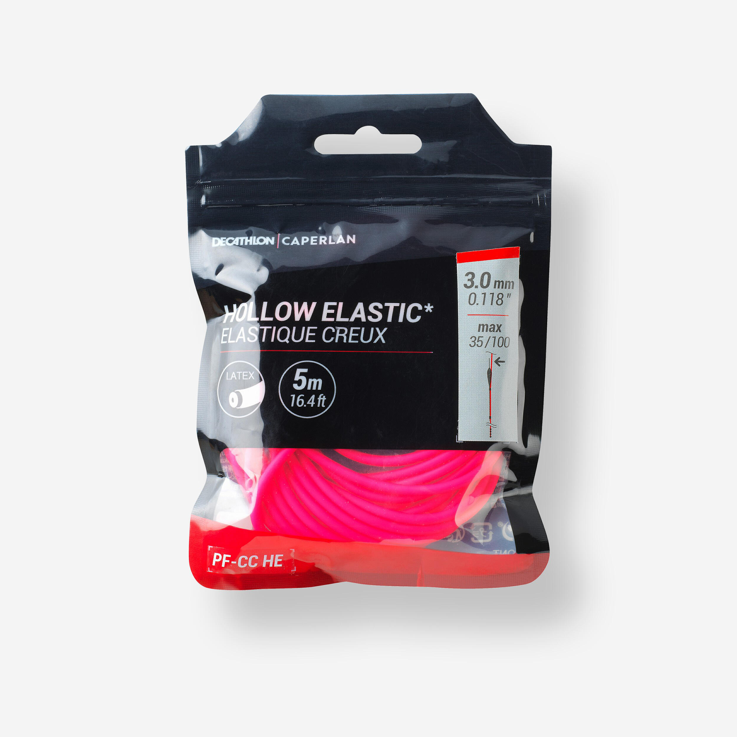 Caperlan - Elastique Creux 3mm 5m Carpe Au Coup - Élastique - Peche - - Taille Unique - Decathlon