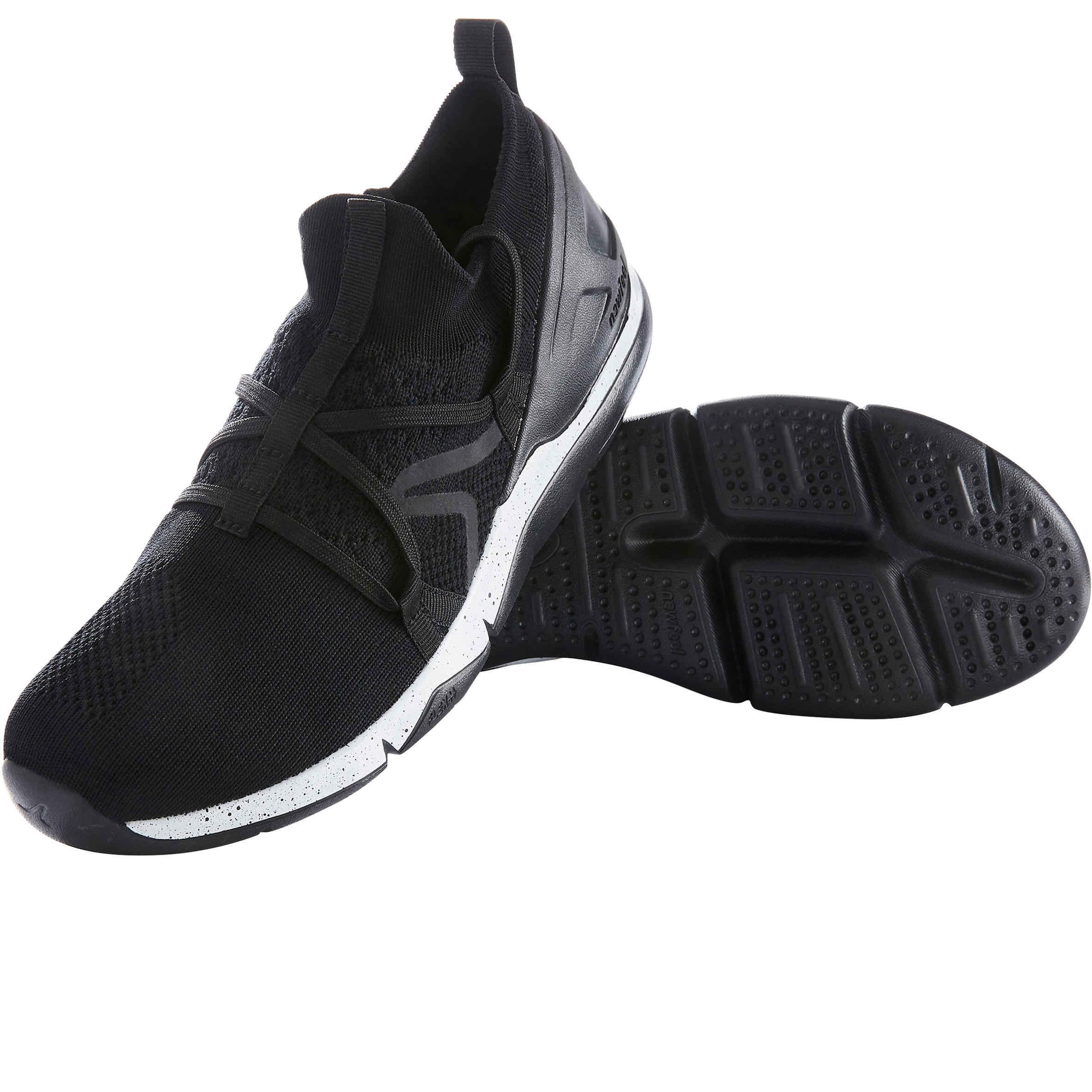 PW 140 Double Women's Fitness Walking Shoes Knit Double black 8/9