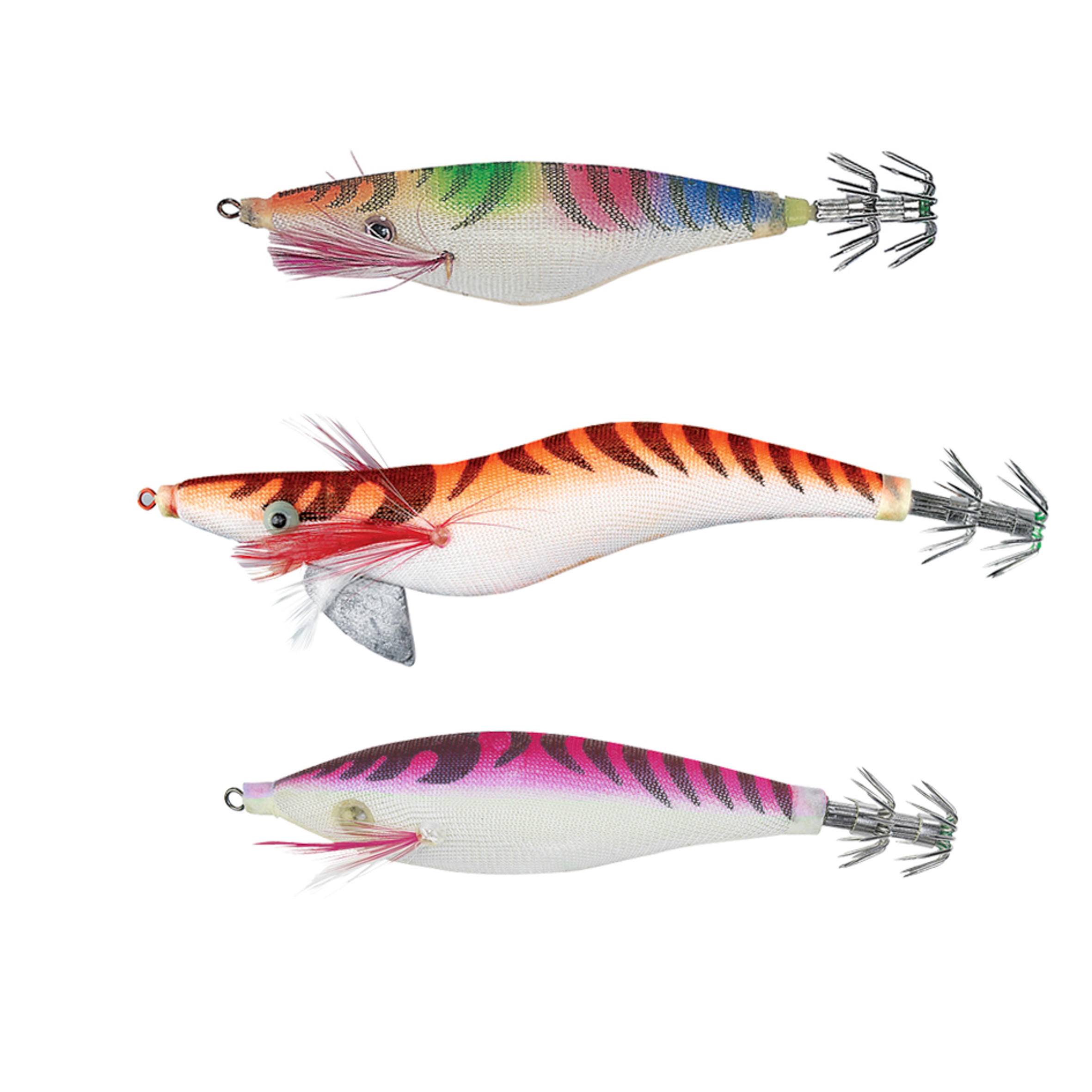 FLASHMER Set of 3 Squid Jigs Cuttlefish/Squid Fishing