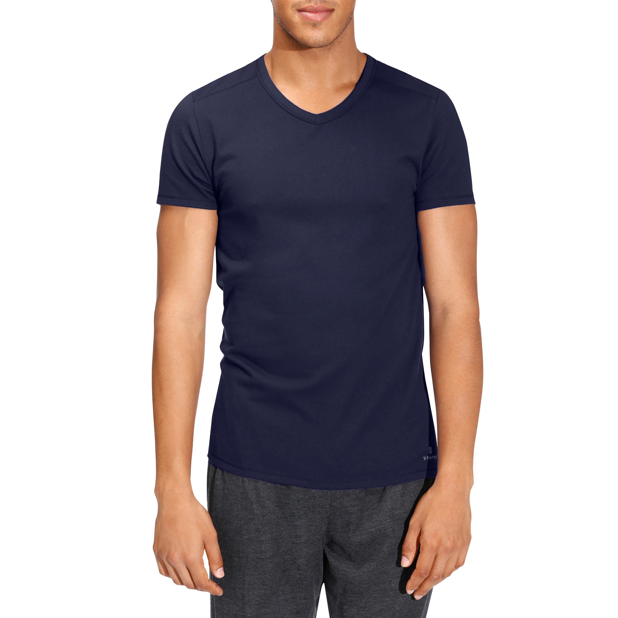 Active Slim-Fit Short-Sleeved Fitness T-Shirt - Dark Blue 2/10