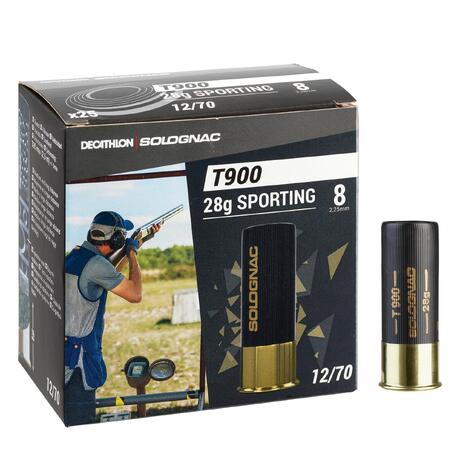 CARTOUCHE BALL-TRAP T900 28G SPORTING CALIBRE 12/70 PLOMB ...