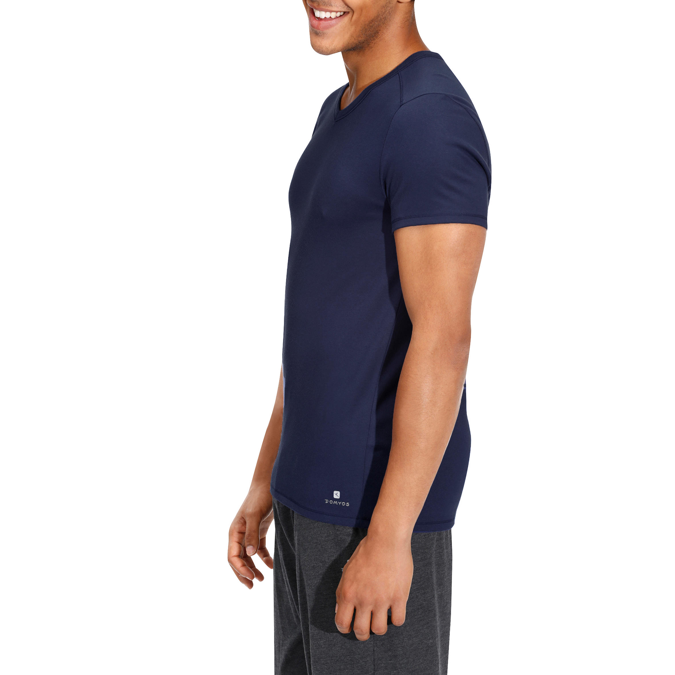 Active Slim-Fit Short-Sleeved Fitness T-Shirt - Dark Blue 5/10
