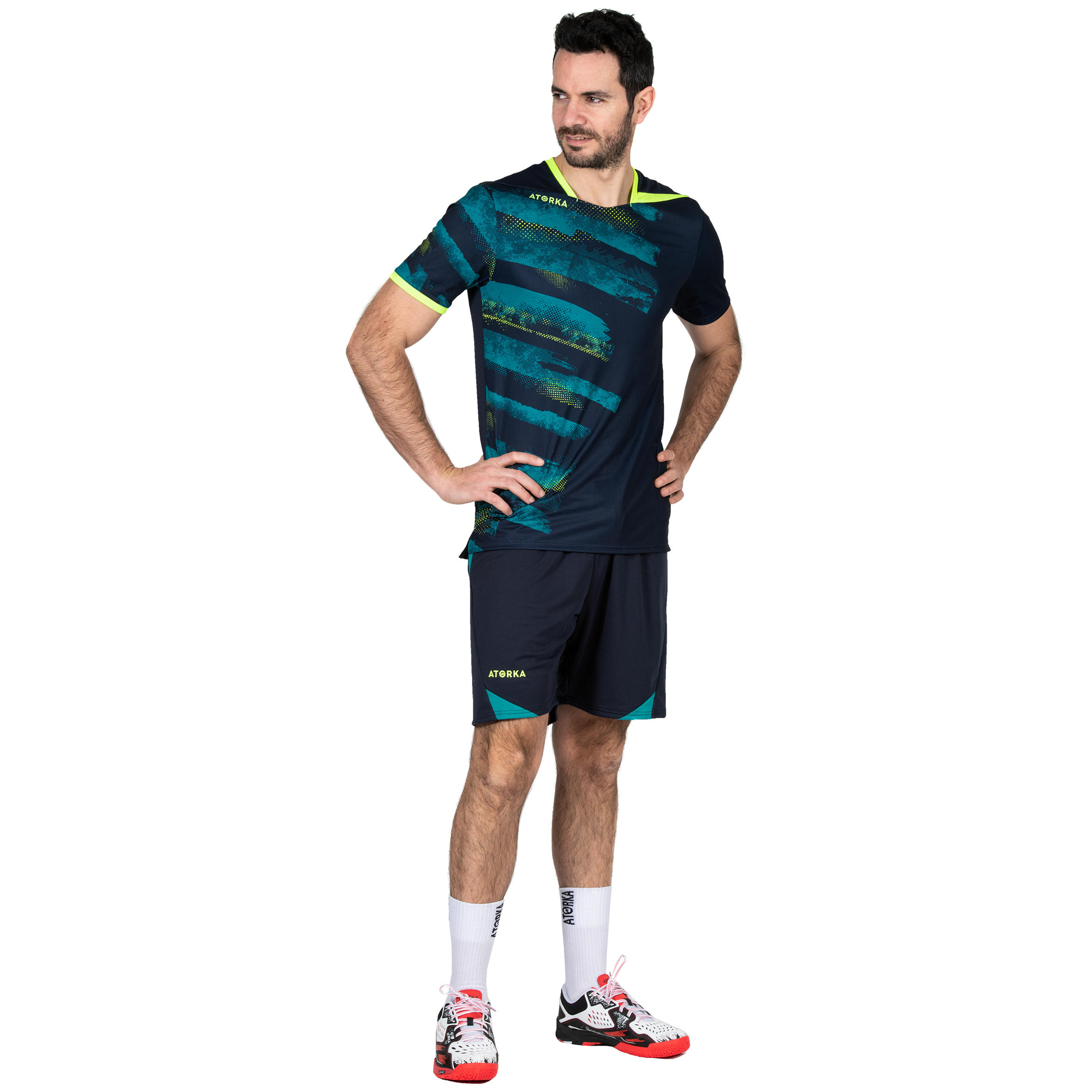 H500 Handball Jersey - Navy Blue/Yellow 8/8