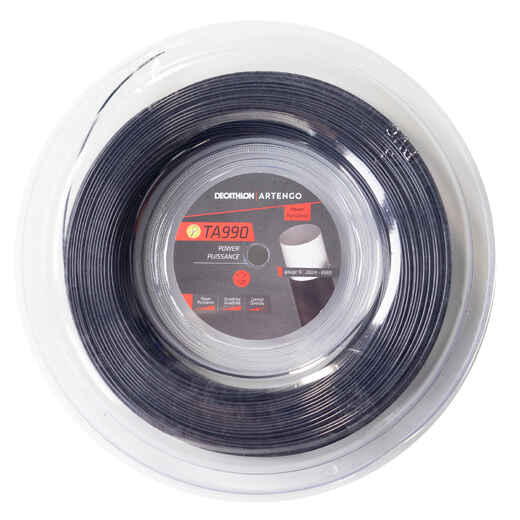 
      Tennissaite TA 990 Power 1,27 mm Monofaser 200 m Rolle schwarz
  