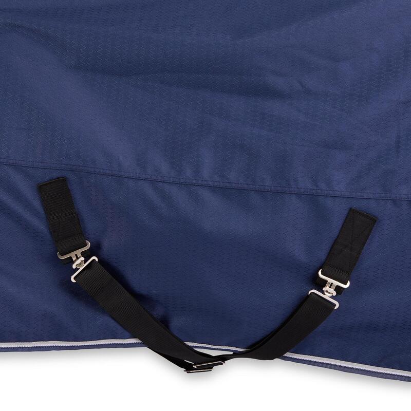 Manta Equitación Allweather 300 impermeable caballo y poni Fouganza azul