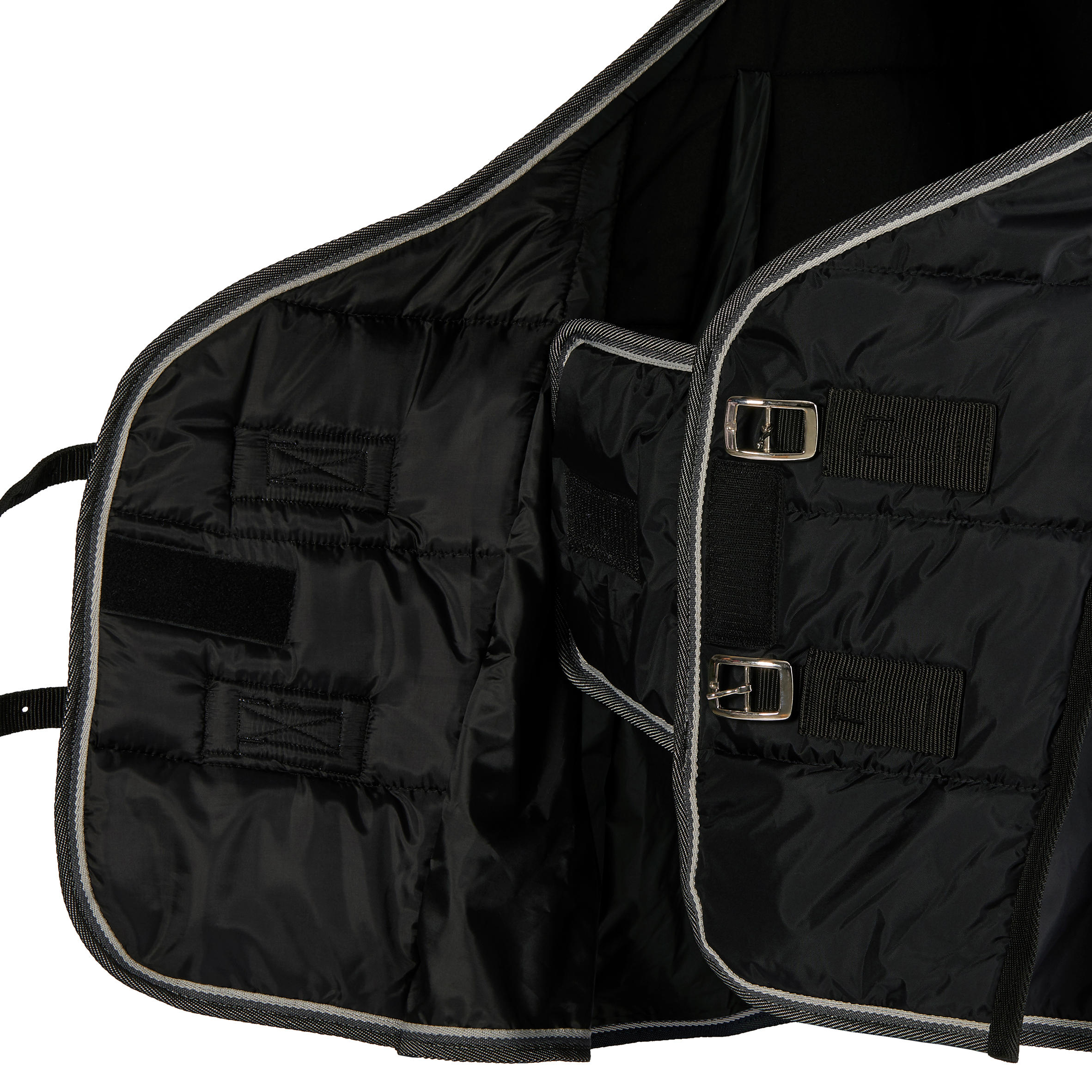 Couverture d'écurie équitation cheval et poney STABLE 200 noir 5/10