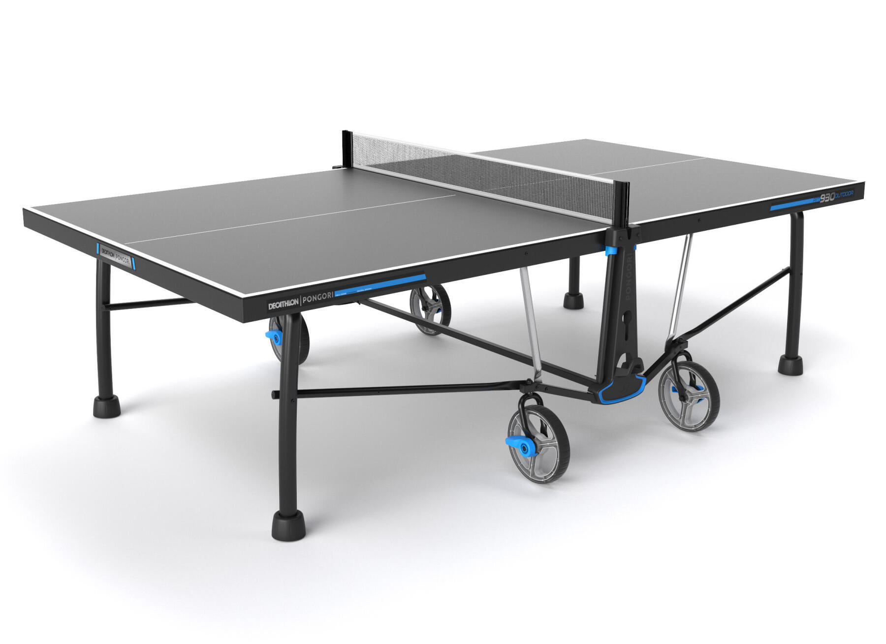 Mesa de ping pong plegable para interiores - Pongori Ttt100 azul