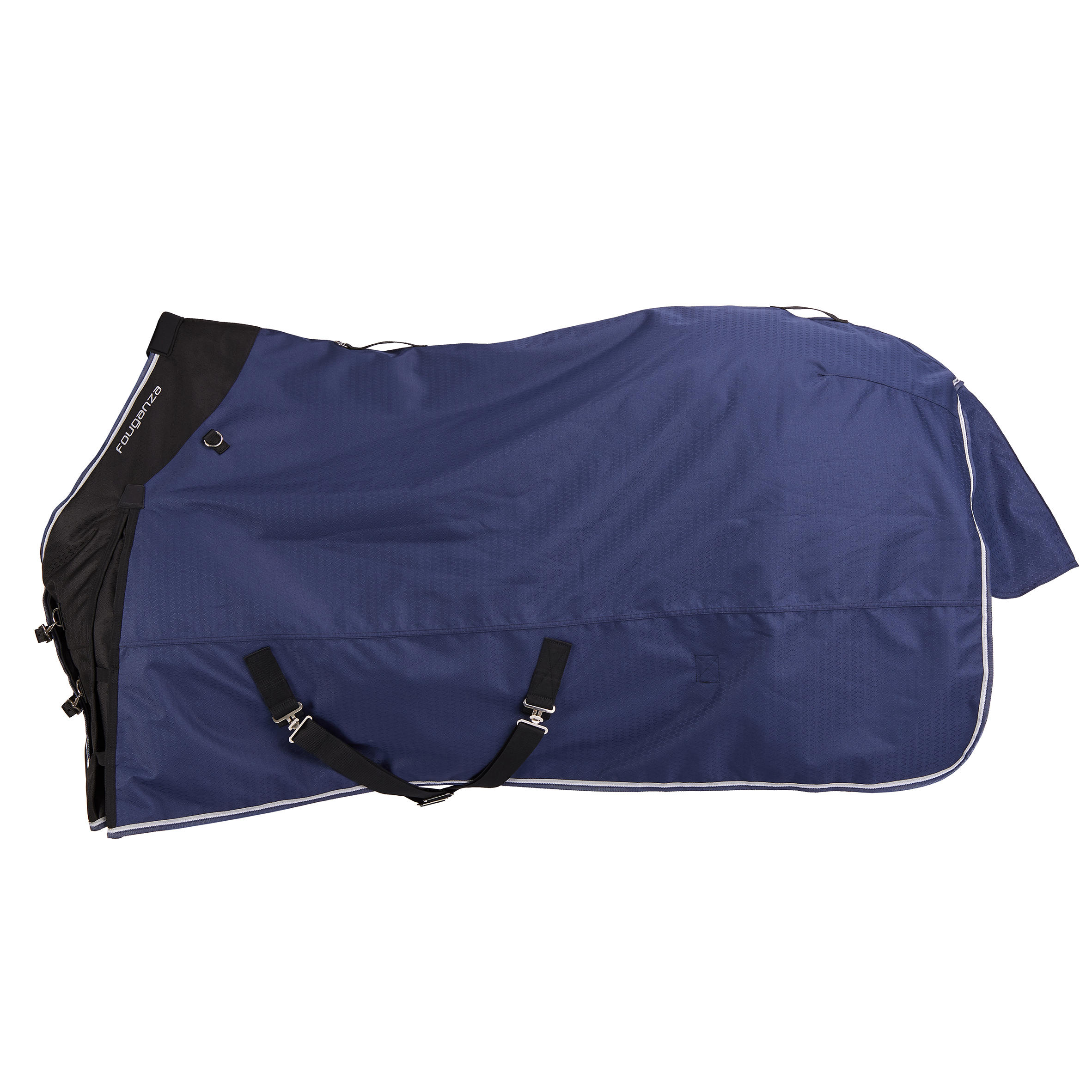 Waterproof Horse and Pony Blankets - Allweather 300 Blue - FOUGANZA