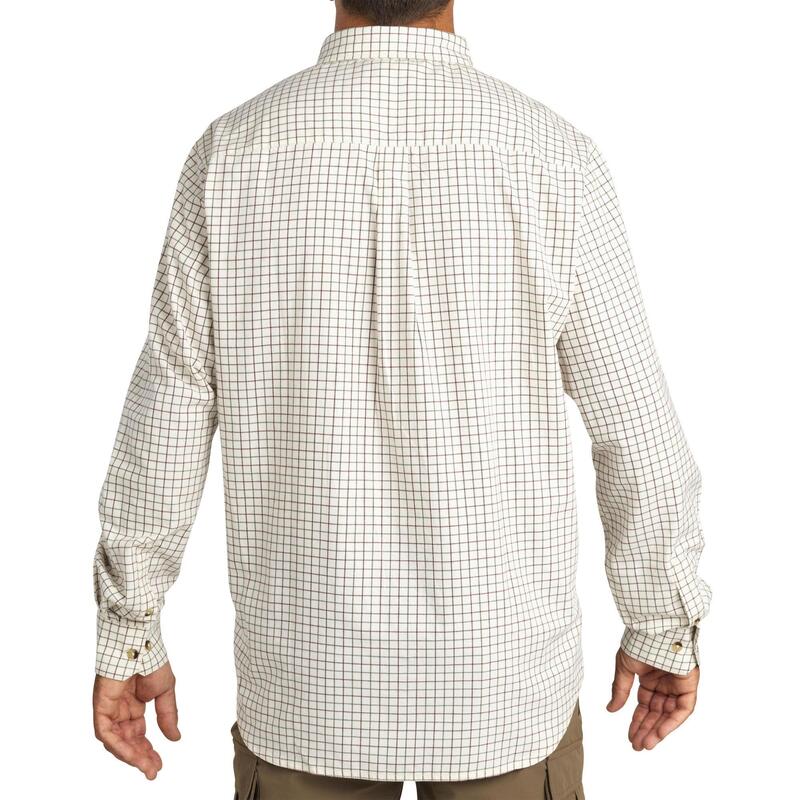 Camicia caccia uomo 100 scacchi bianca 