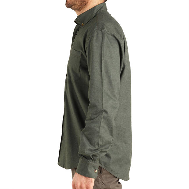 Men Full Sleeve Shirt 100 Green