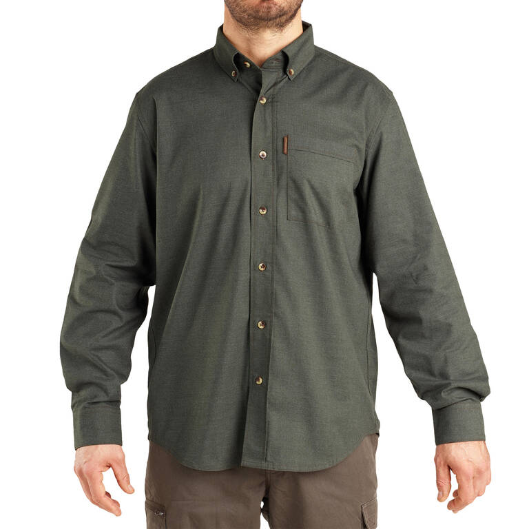 Men Full Sleeve Shirt 100 Green