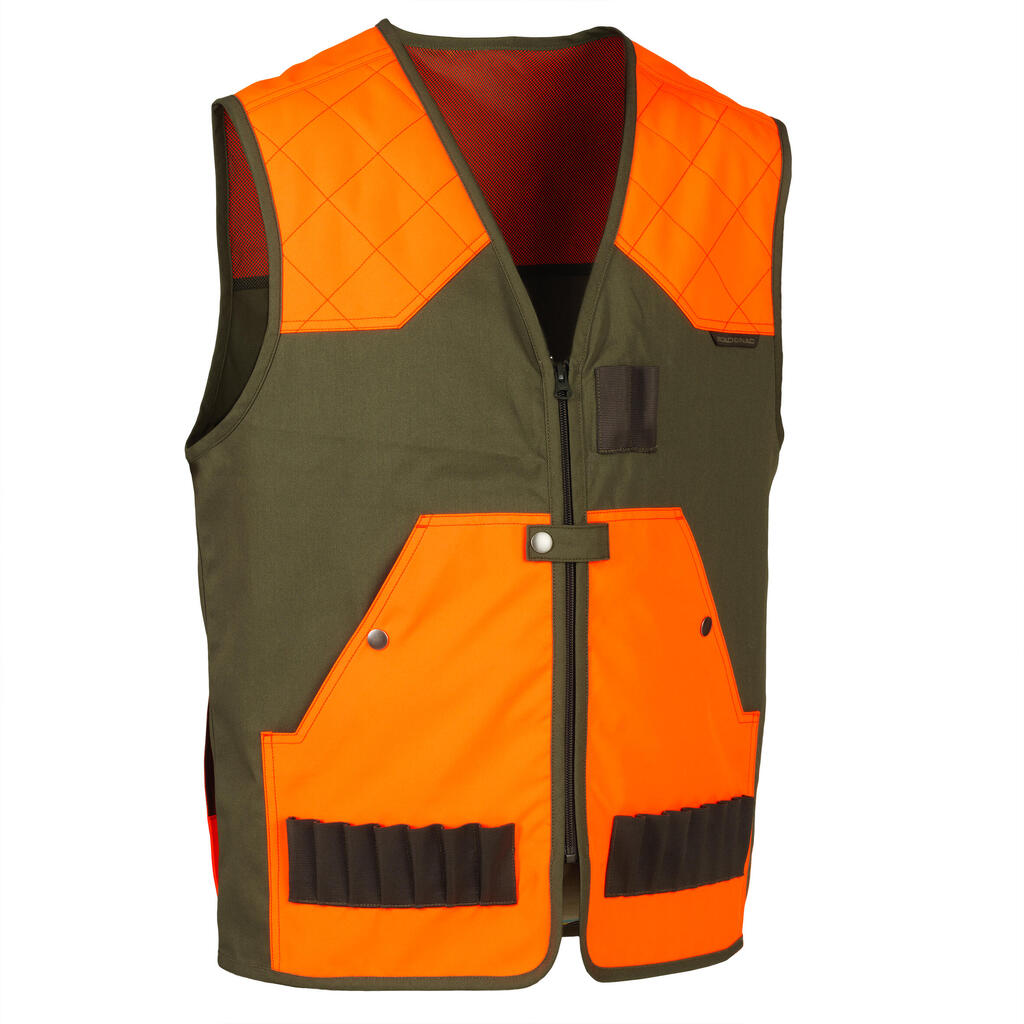 Gilet chasse léger homme - 100 fluo/vert