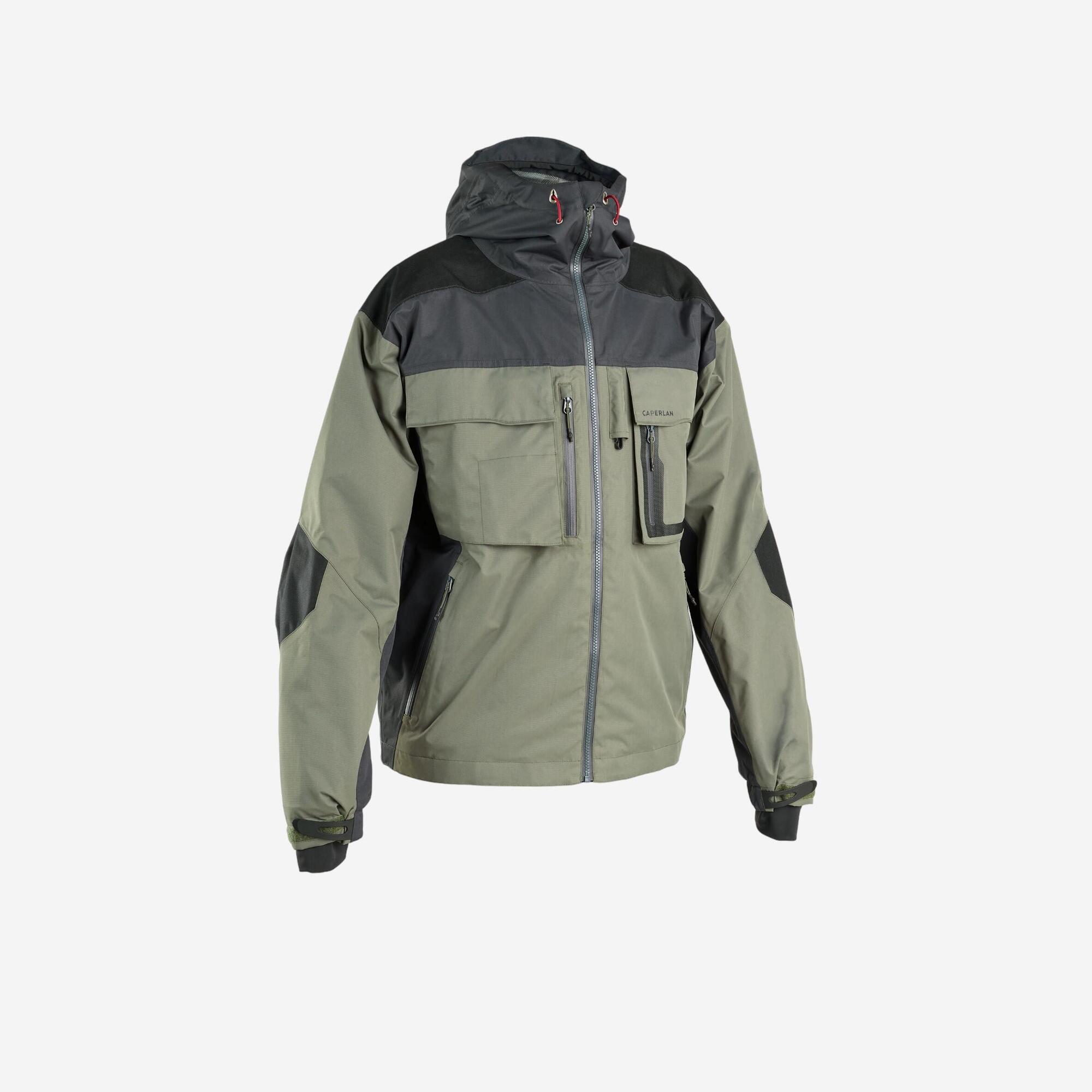 Fishing jacket 500 Khaki Caperlan
