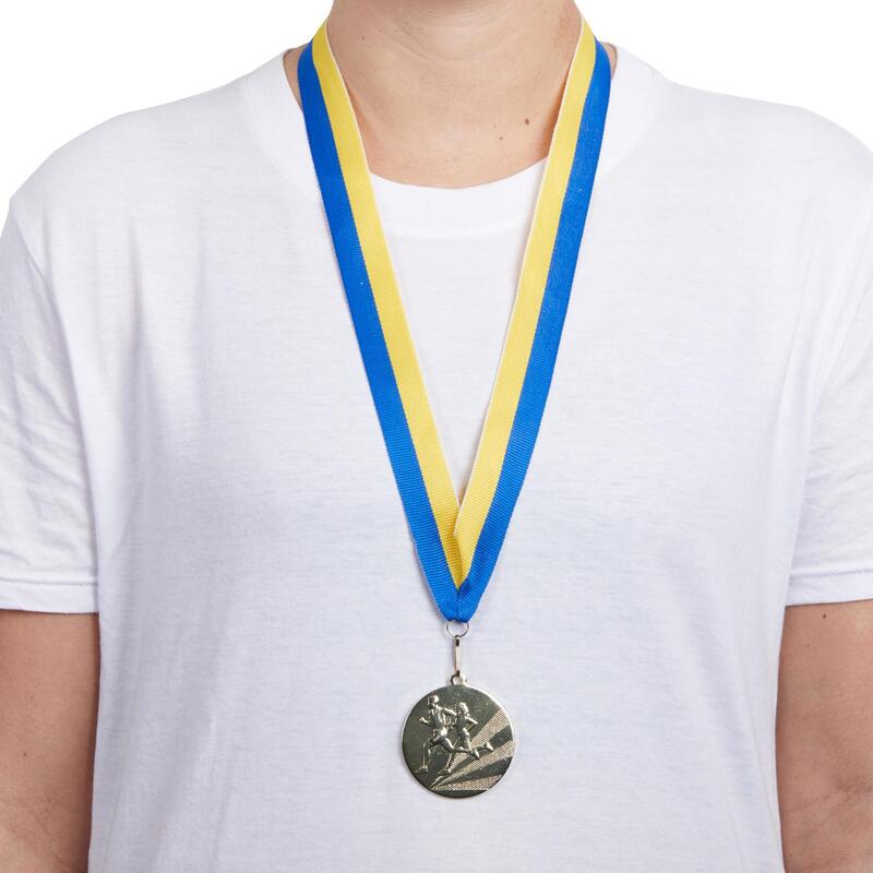 Medaille hardlopen 50 mm goud