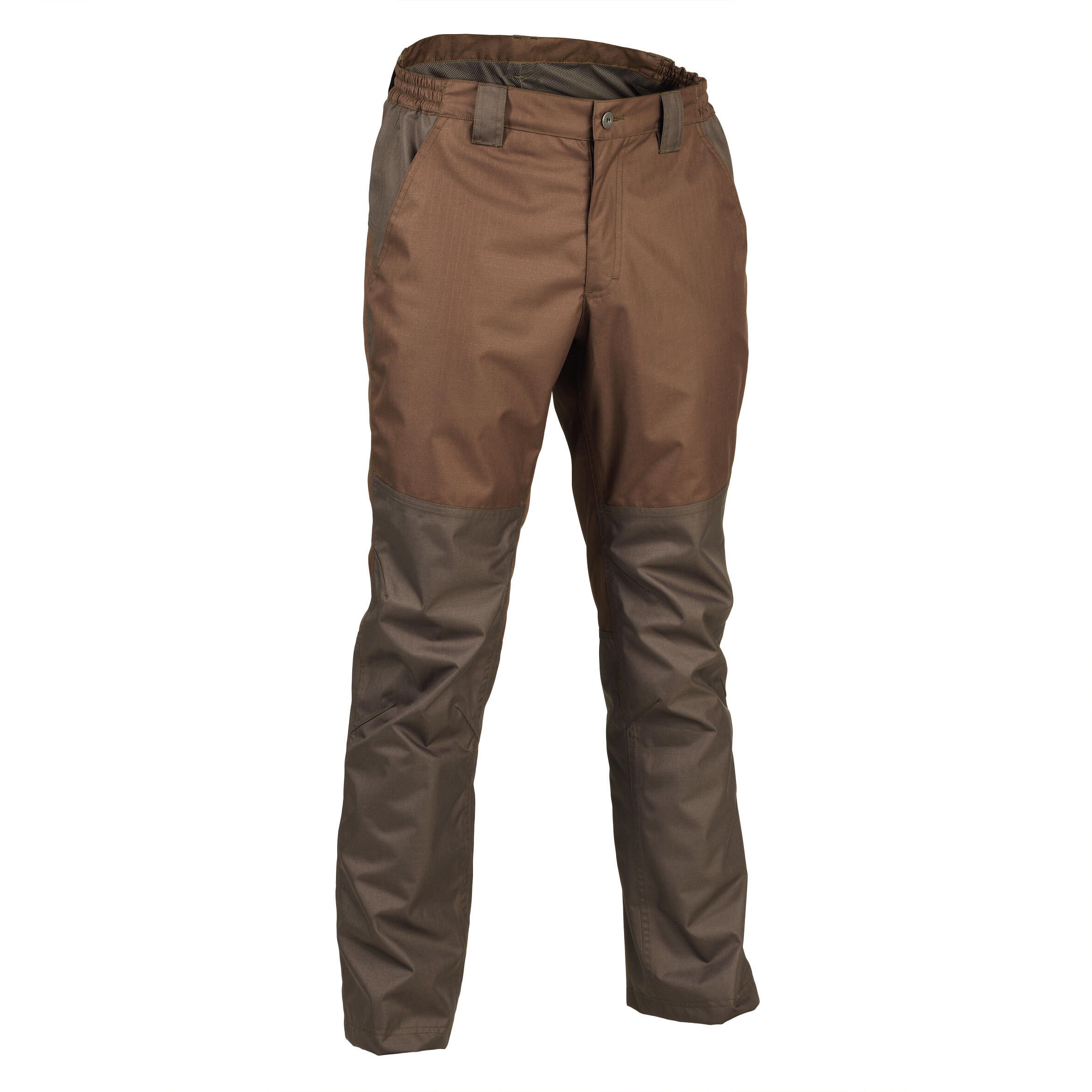 SOLOGNAC Durable Waterproof Trousers - Brown