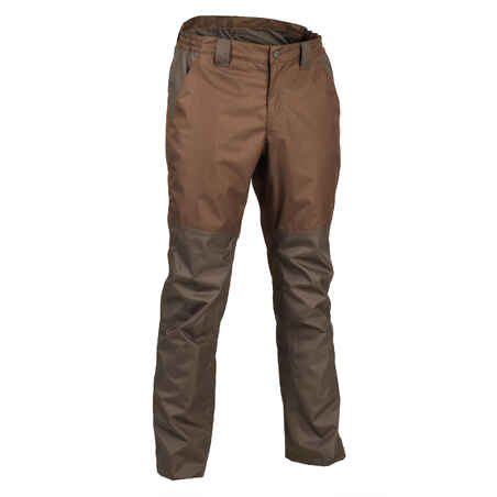 Rjave vodoodporne lovske hlače 500
