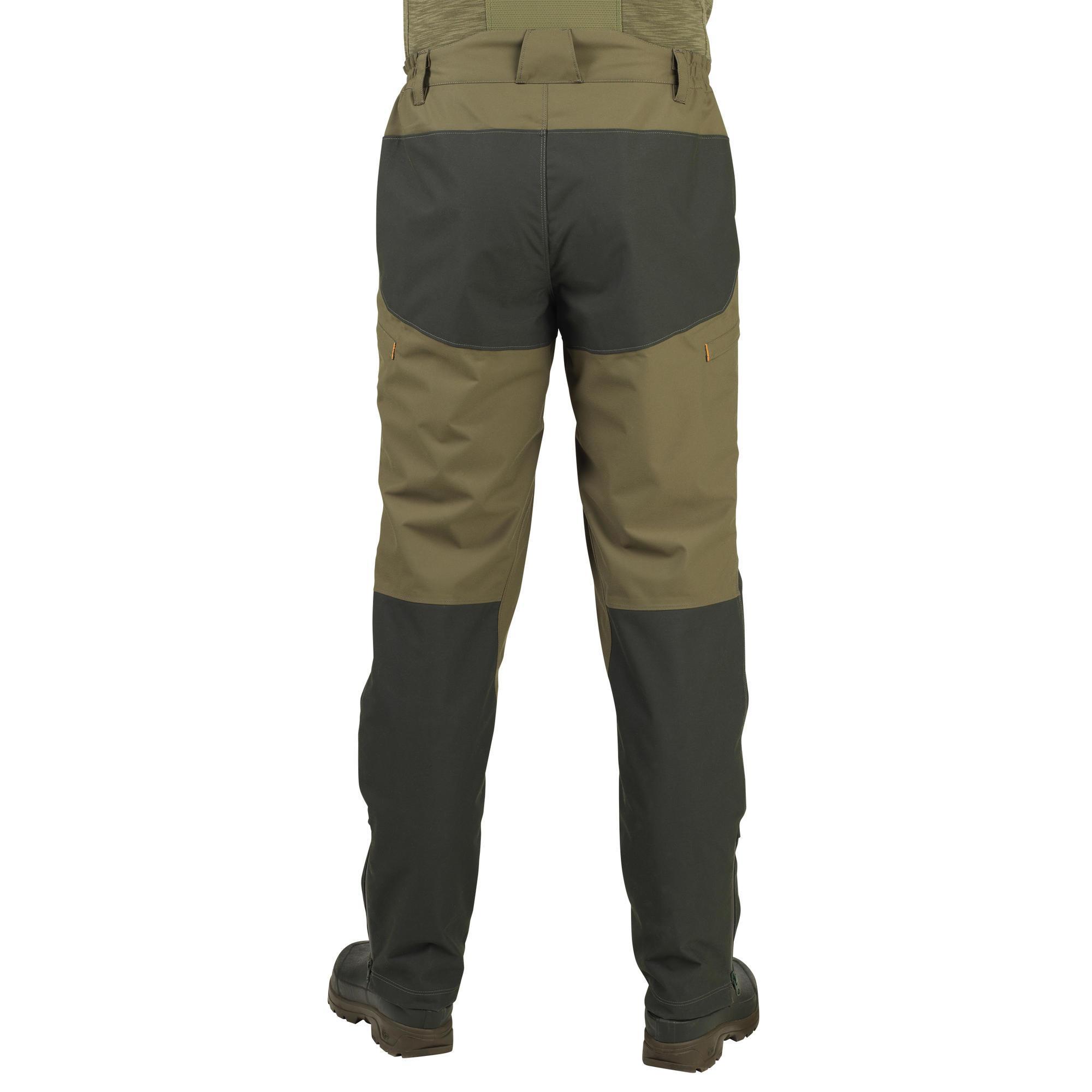 SOLOGNAC PANTALONI DA CACCIA IMPERMEABILI CON RINFORZO VERDE 520 Decathlon