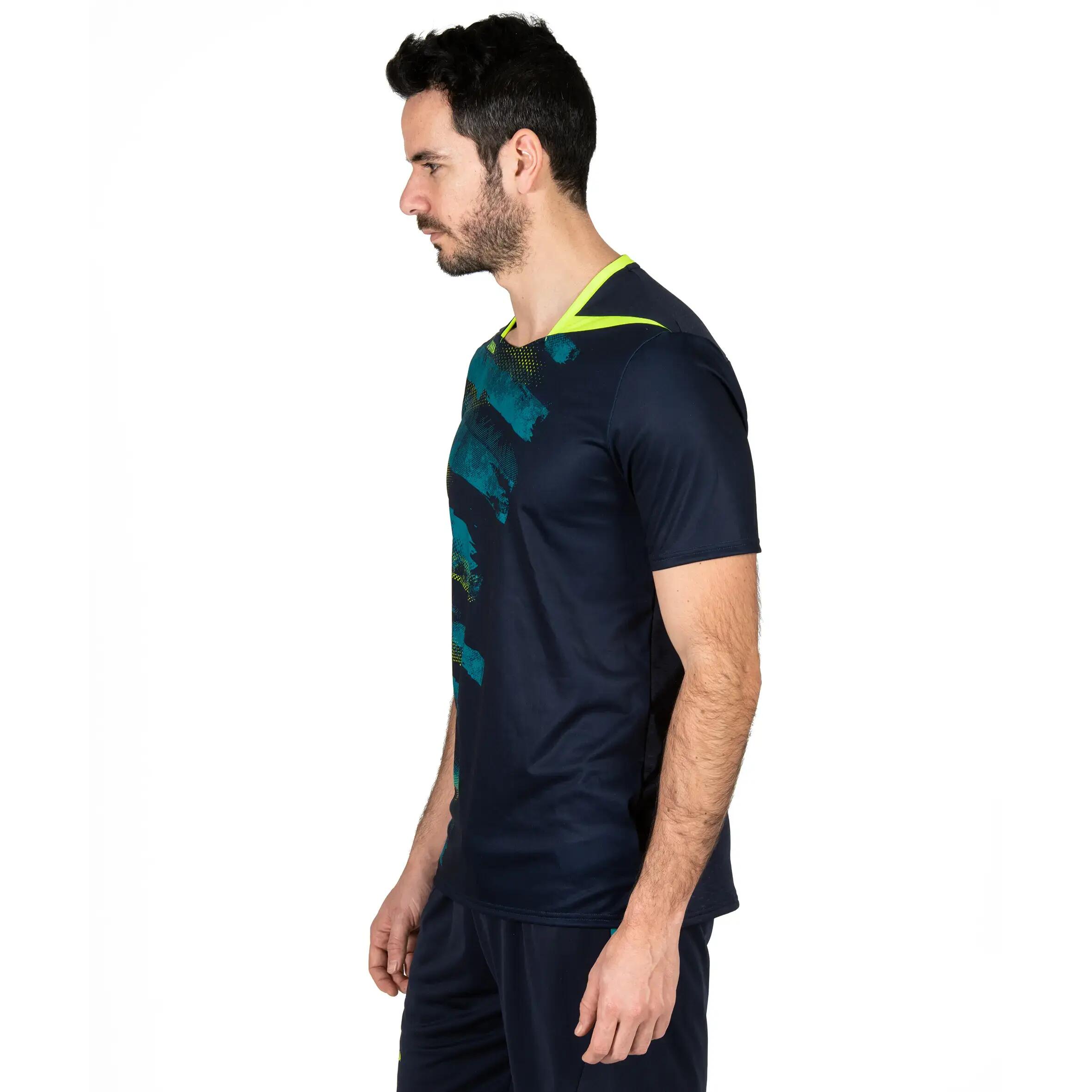 H500 Handball Jersey - Navy Blue/Yellow 5/8
