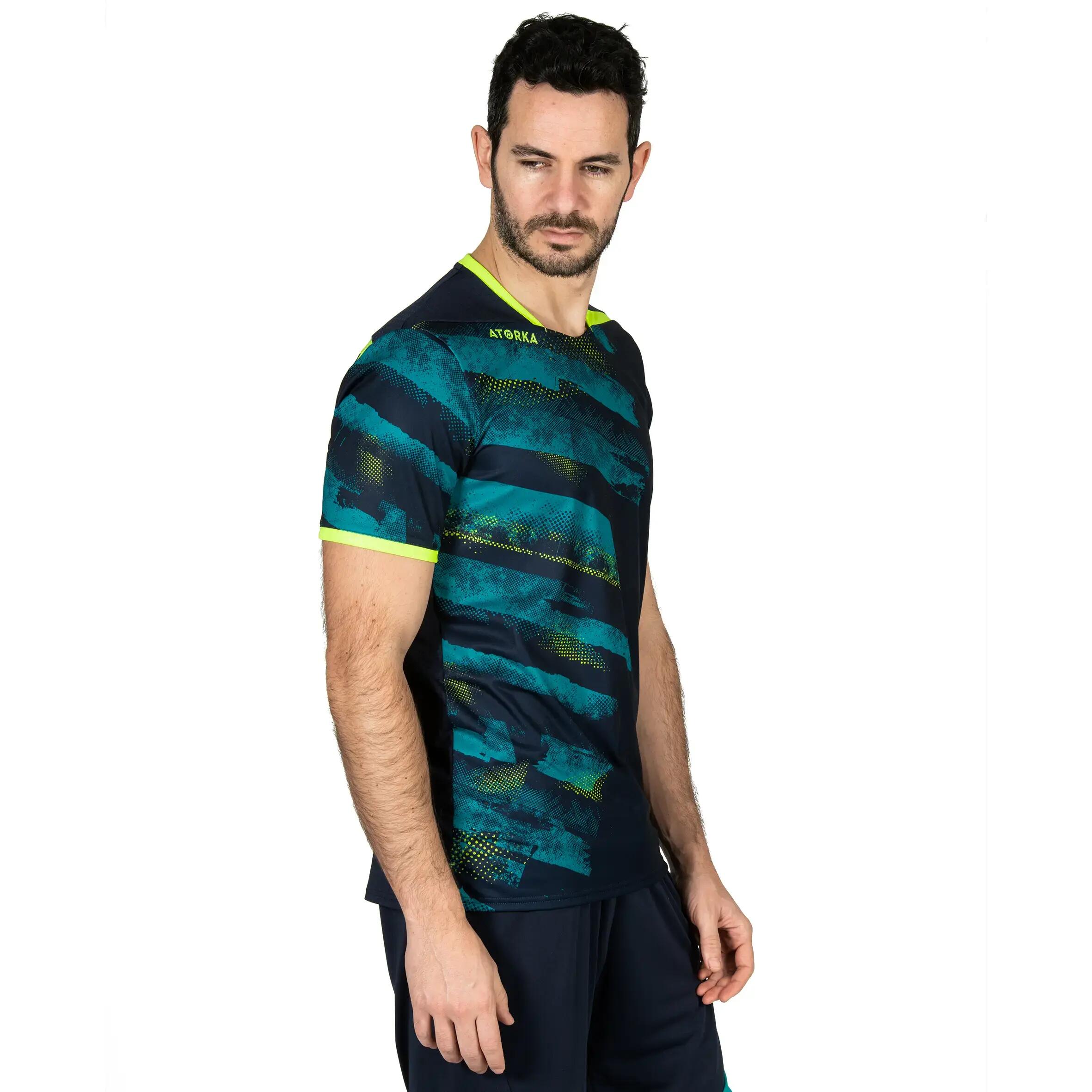 H500 Handball Jersey - Navy Blue/Yellow 4/8