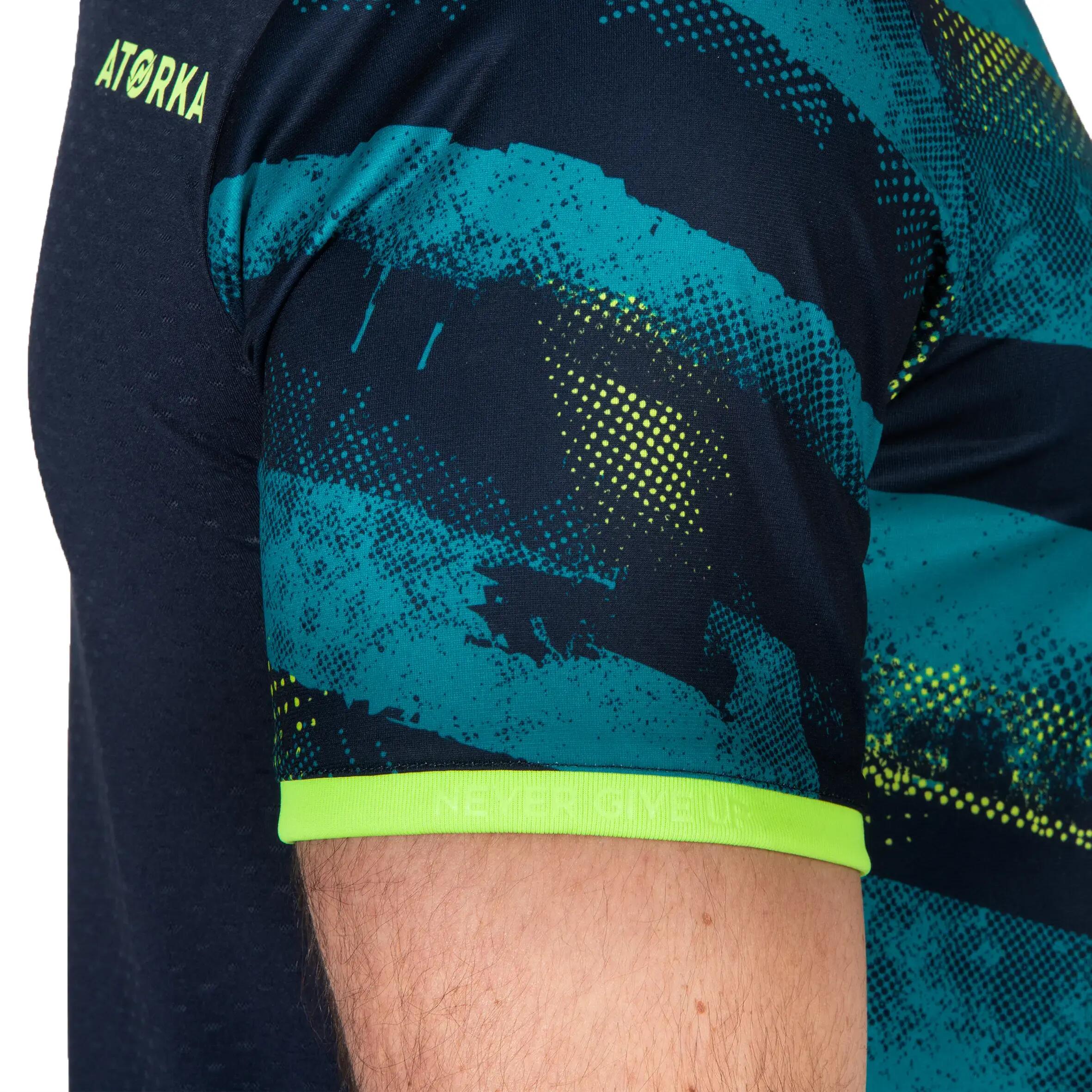 H500 Handball Jersey - Navy Blue/Yellow 7/8