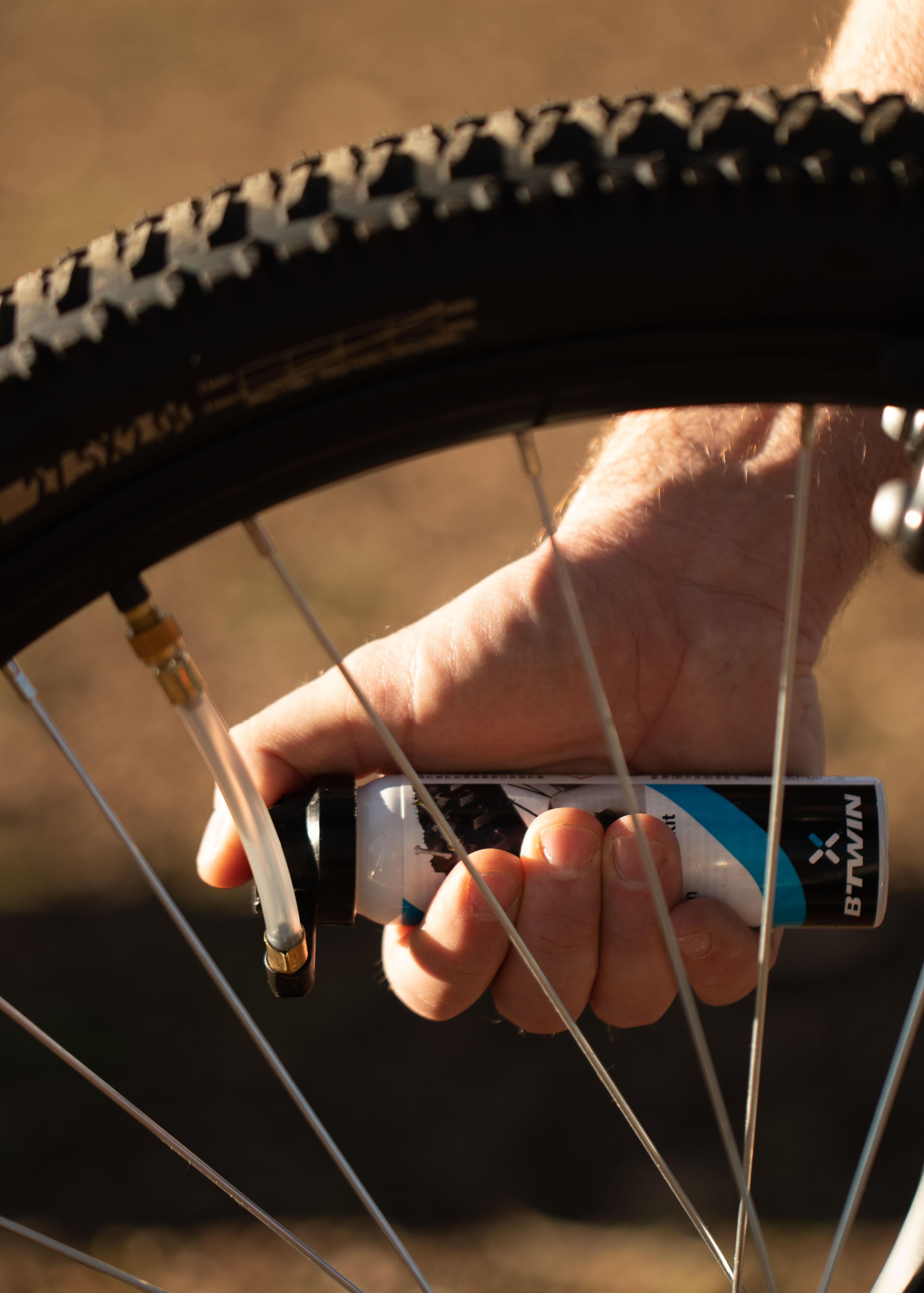 Lekke band MTB ROCKRIDER ST 100