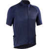 Men's Short-Sleeved Warm Weather Road Cycling Jersey RC100 - Navy/Dots