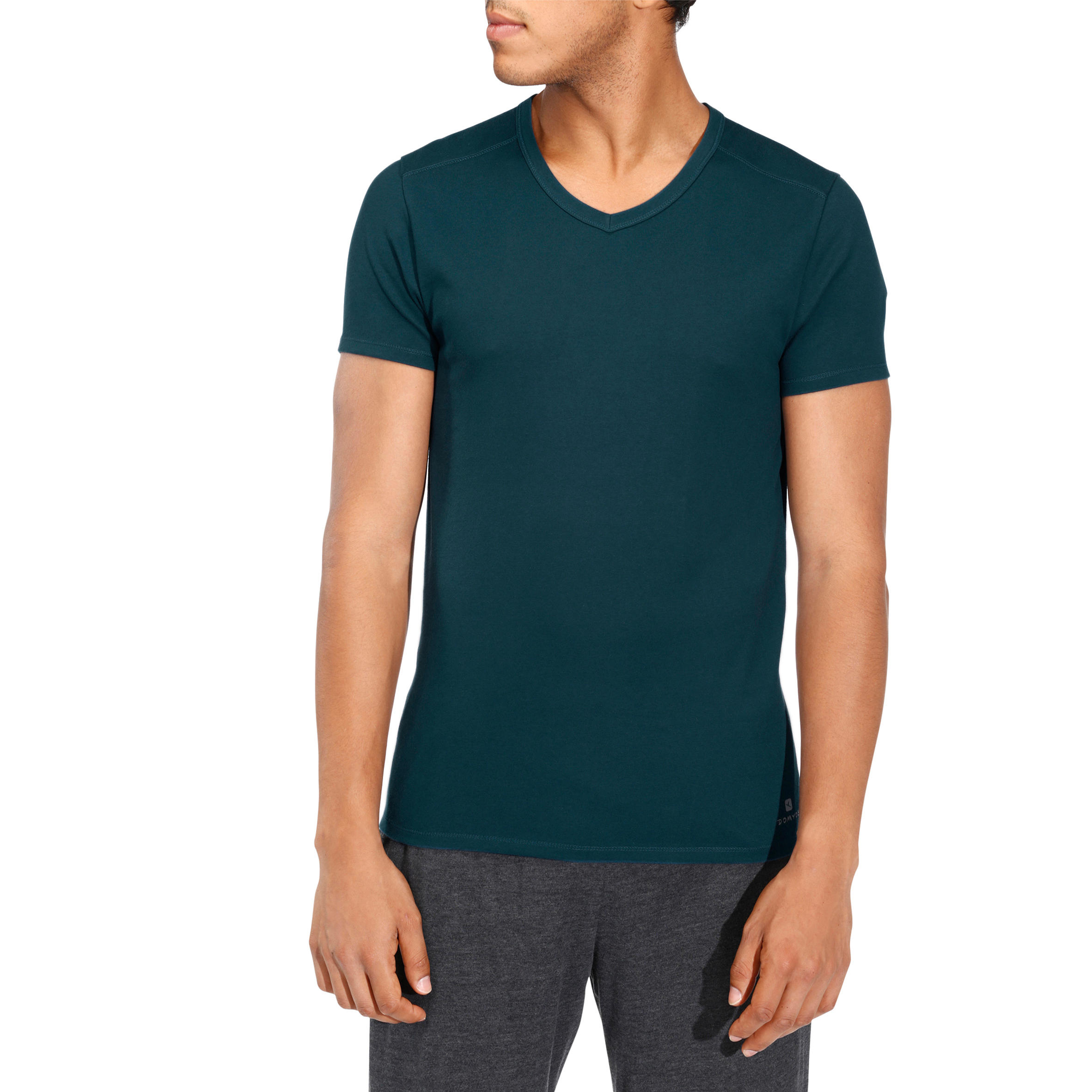 Active Slim-Fit Fitness T-Shirt - Dark Green 2/9