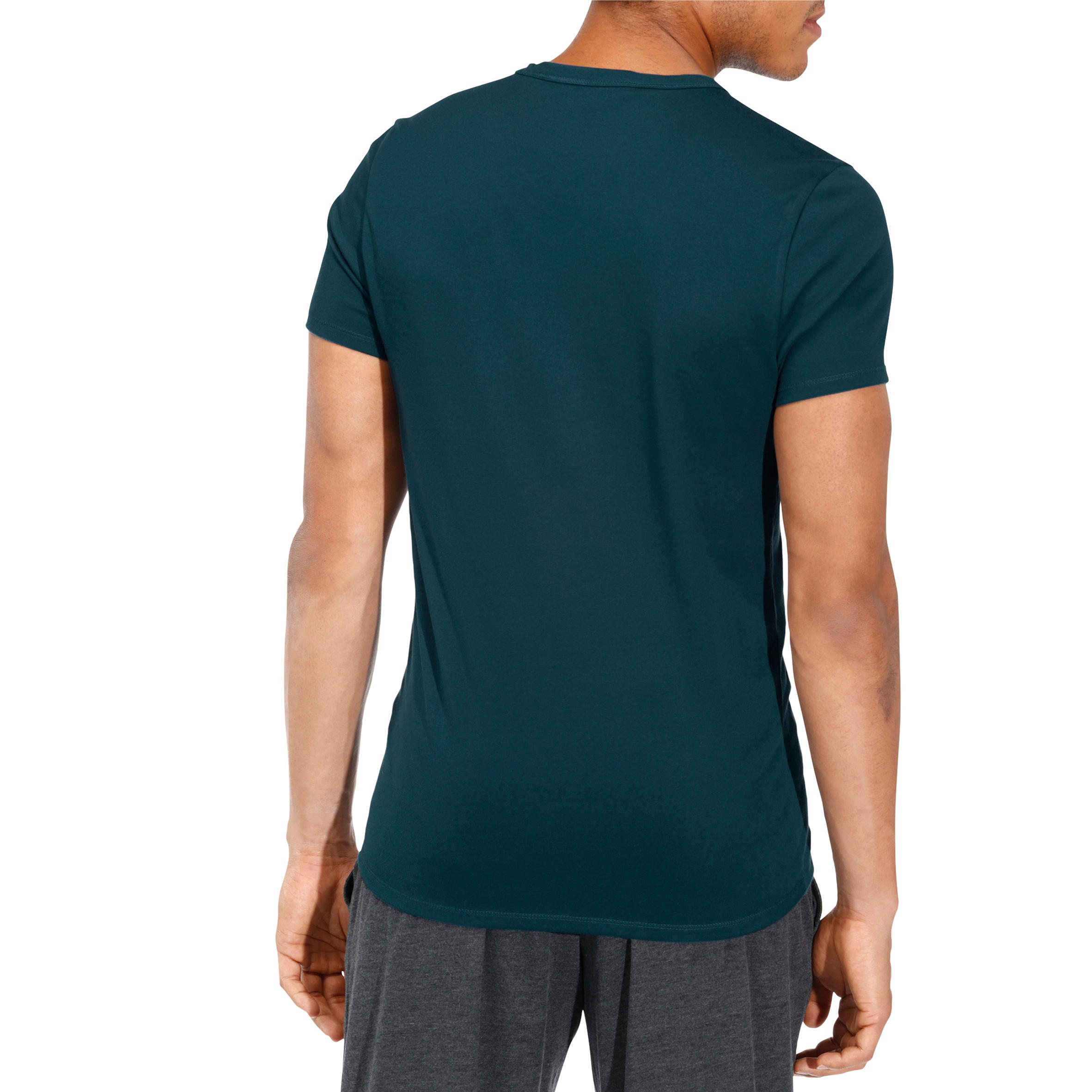 Active Slim-Fit Fitness T-Shirt - Dark Green 4/9
