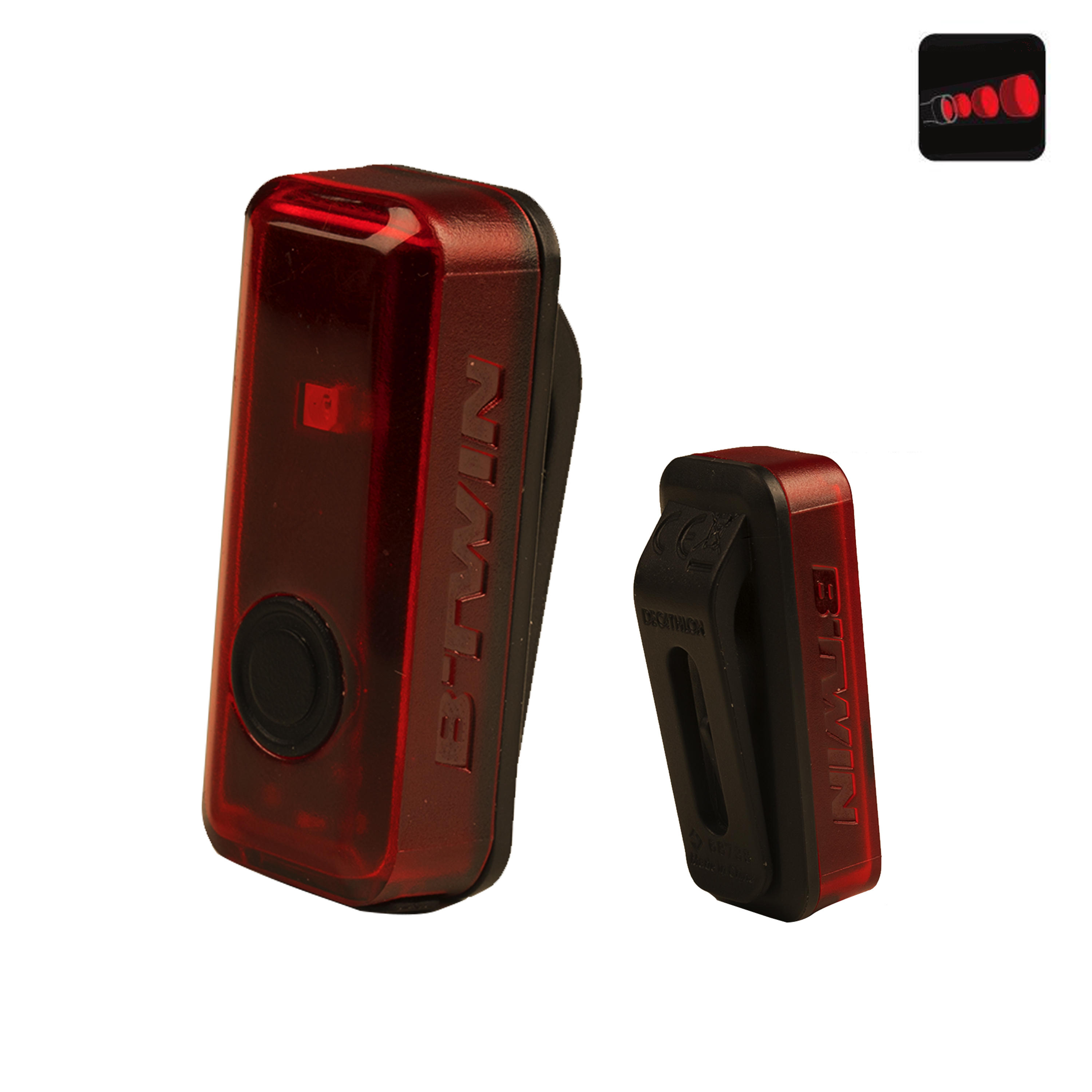 

CL 100 LED USB Rear Bike Light - Red By ELOPS | Decathlon