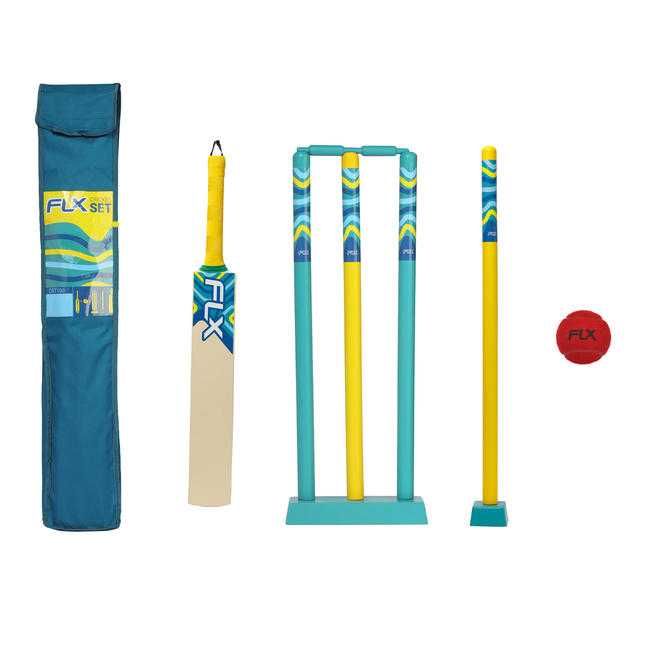 ADULT CRICKET SET SIZE 5 LYON BLUE