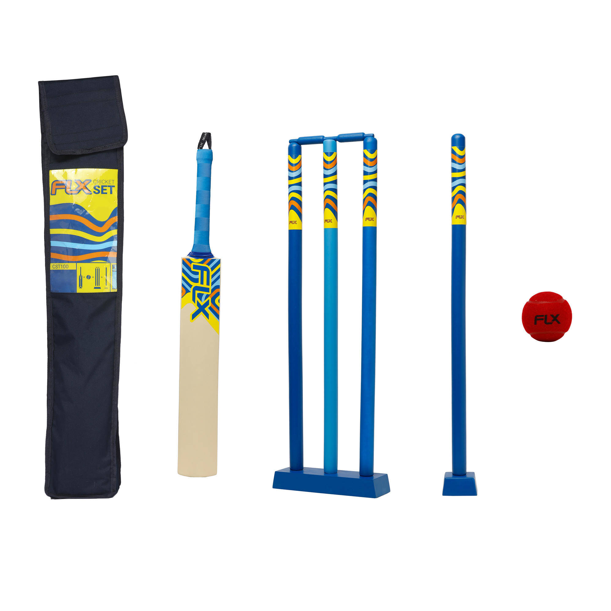 ADULT CRICKET SET SIZE 5 BLUE -  1