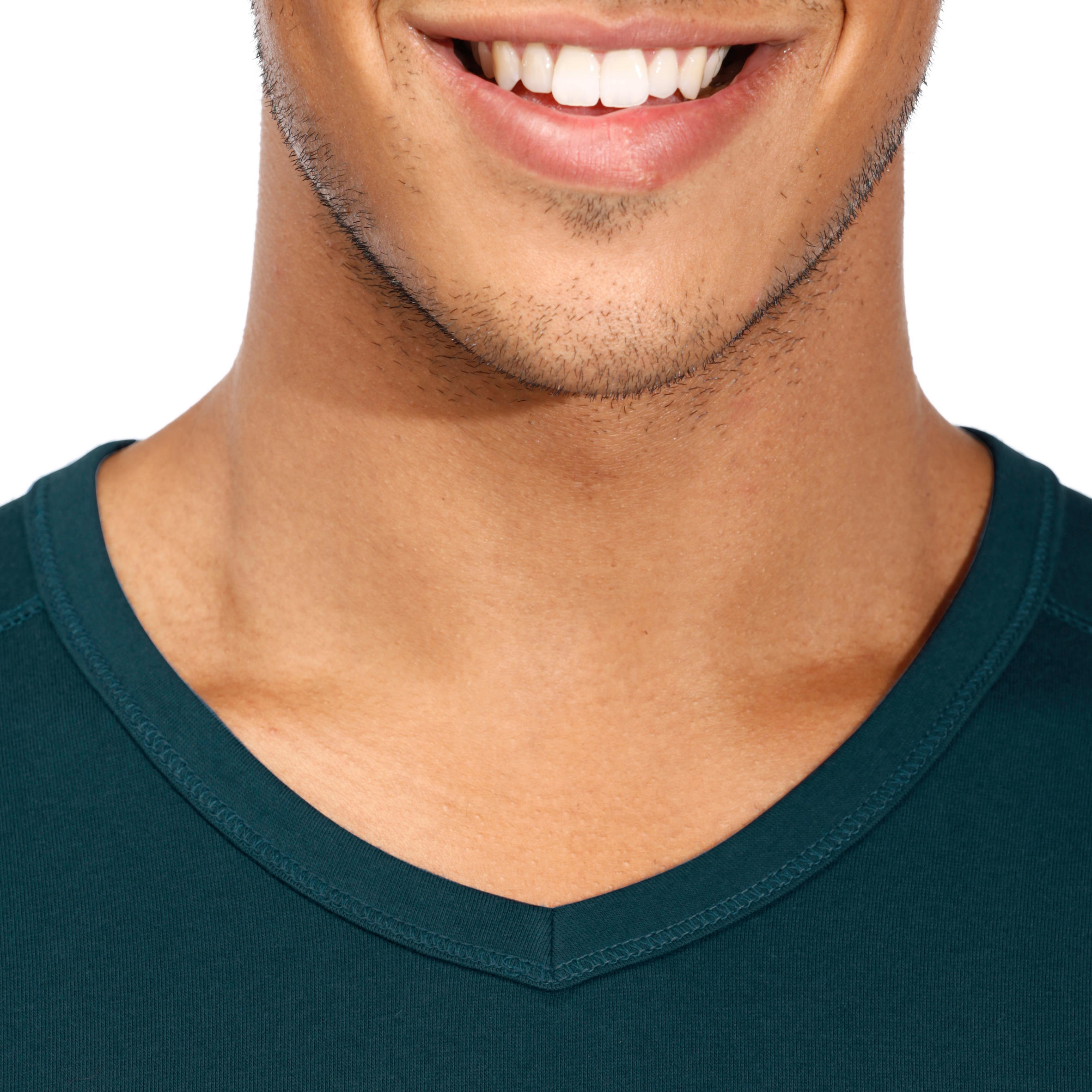 Active Slim-Fit Fitness T-Shirt - Dark Green 6/9