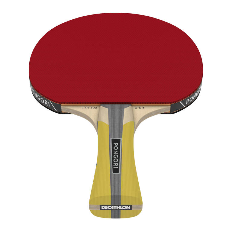 Set of 2 TTR 100 3* All-Round Table Tennis Bats and 3 TTB 100* 40+ Balls Orange