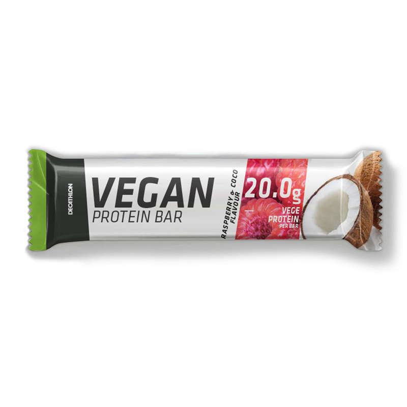 DOMYOS Vegan Protein Bar Raspberry/Coconut Decathlon