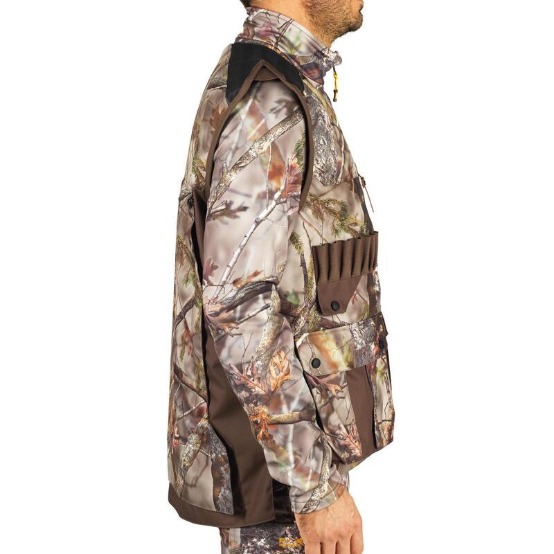 GILET CHASSE 500 CAMOUFLAGE KAMO-BR