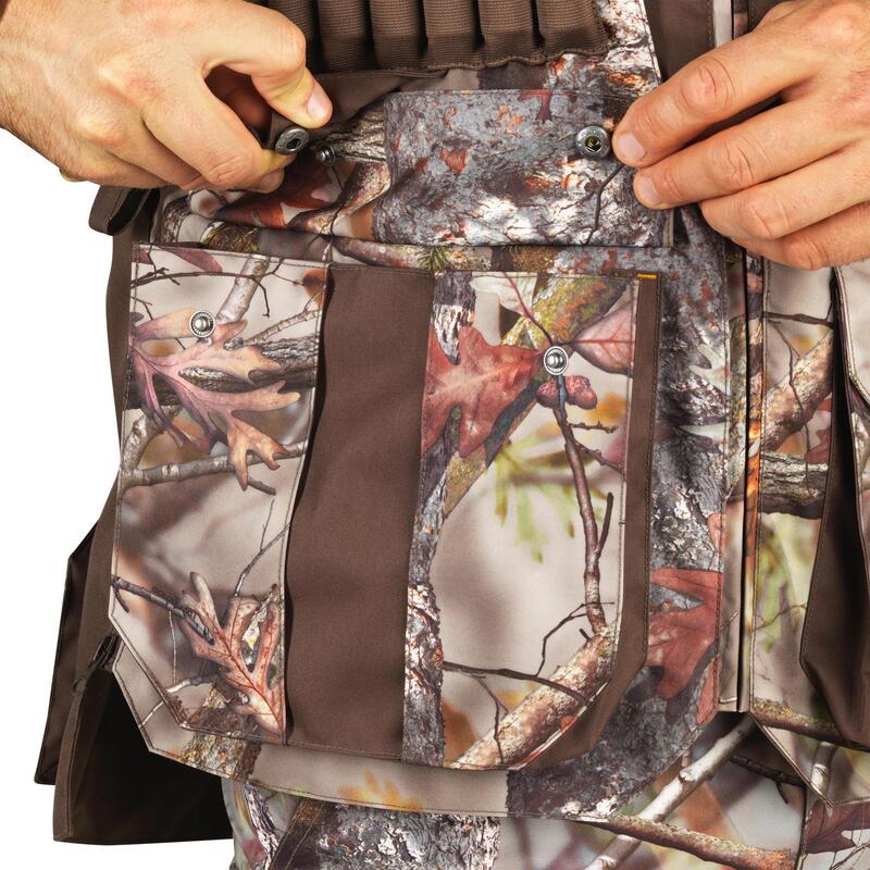 GILET CHASSE 500 CAMOUFLAGE KAMO-BR