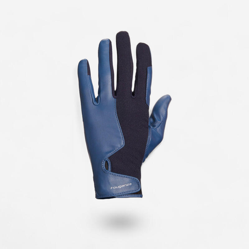 Gants d'équitation respirant Homme - 560 marine/bleu