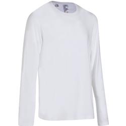 T-Shirt 100 manches longues regular Pilates Gym douce blanc homme