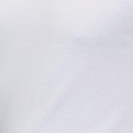 חולצת טריקו להתעמלות עדינה ולפילאטיס בגזרה רגילה בדגם 100 - לבן