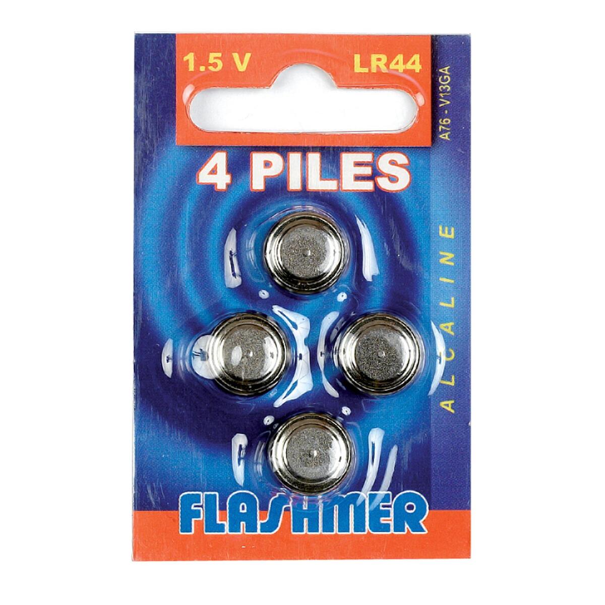 Pile alcaline LR44 1.5V x4 pêche en mer