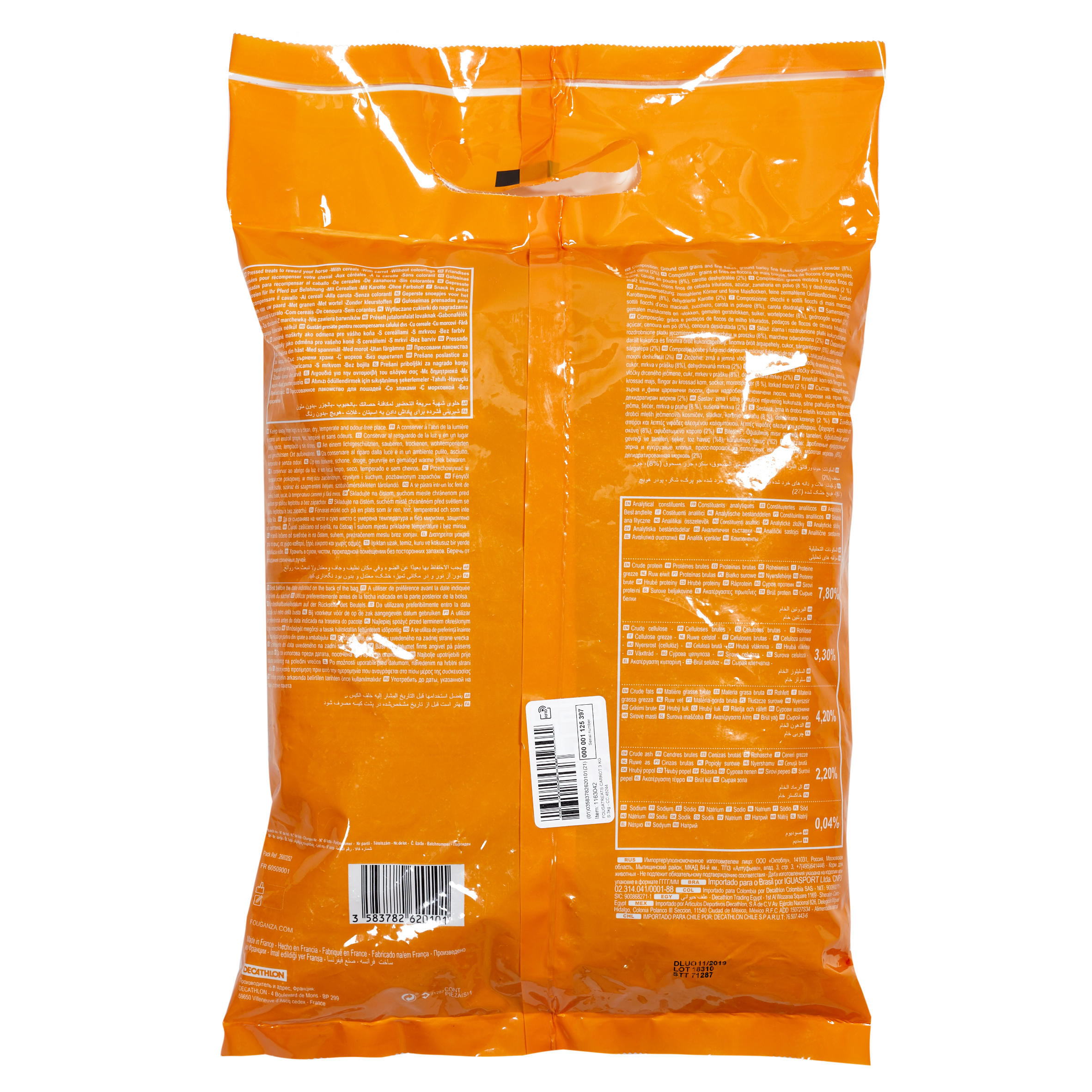 Fougatreats Horse Riding Treats for Horse and Pony 3 kg - Carrot 2/3