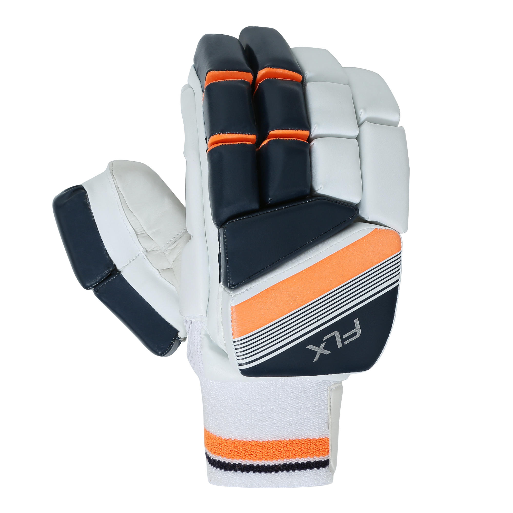 MEN S SAFETY TESTED IMPACT PROTECTION CRICKET BATTING GLOVES RH GL500 ORANGE