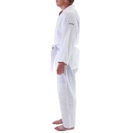 תלבושת ג'ודו אייקידו לבוגרים - דגם 100 - לבן
