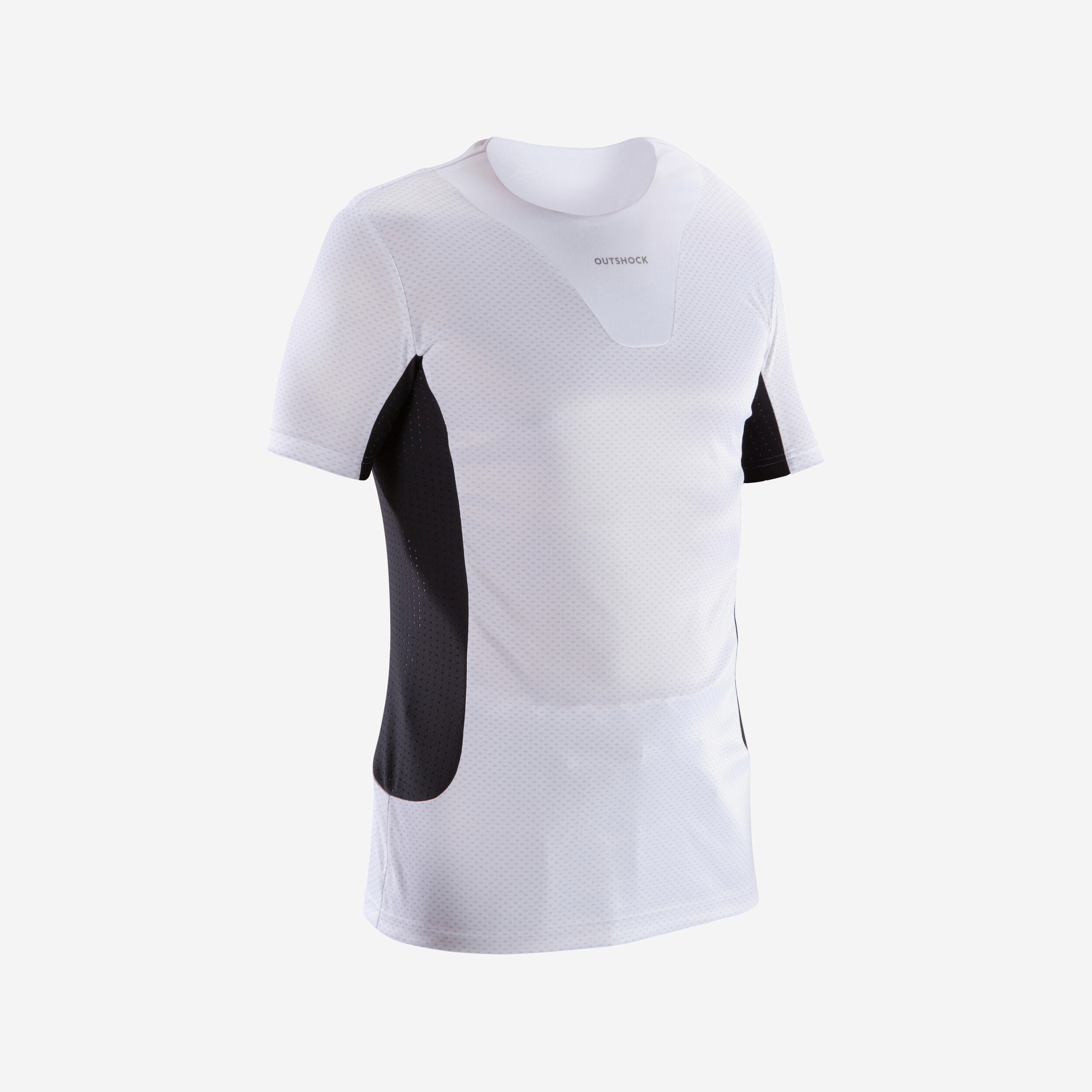 OUTSHOCK T-shirt uomo judo poliestere bianco-nero