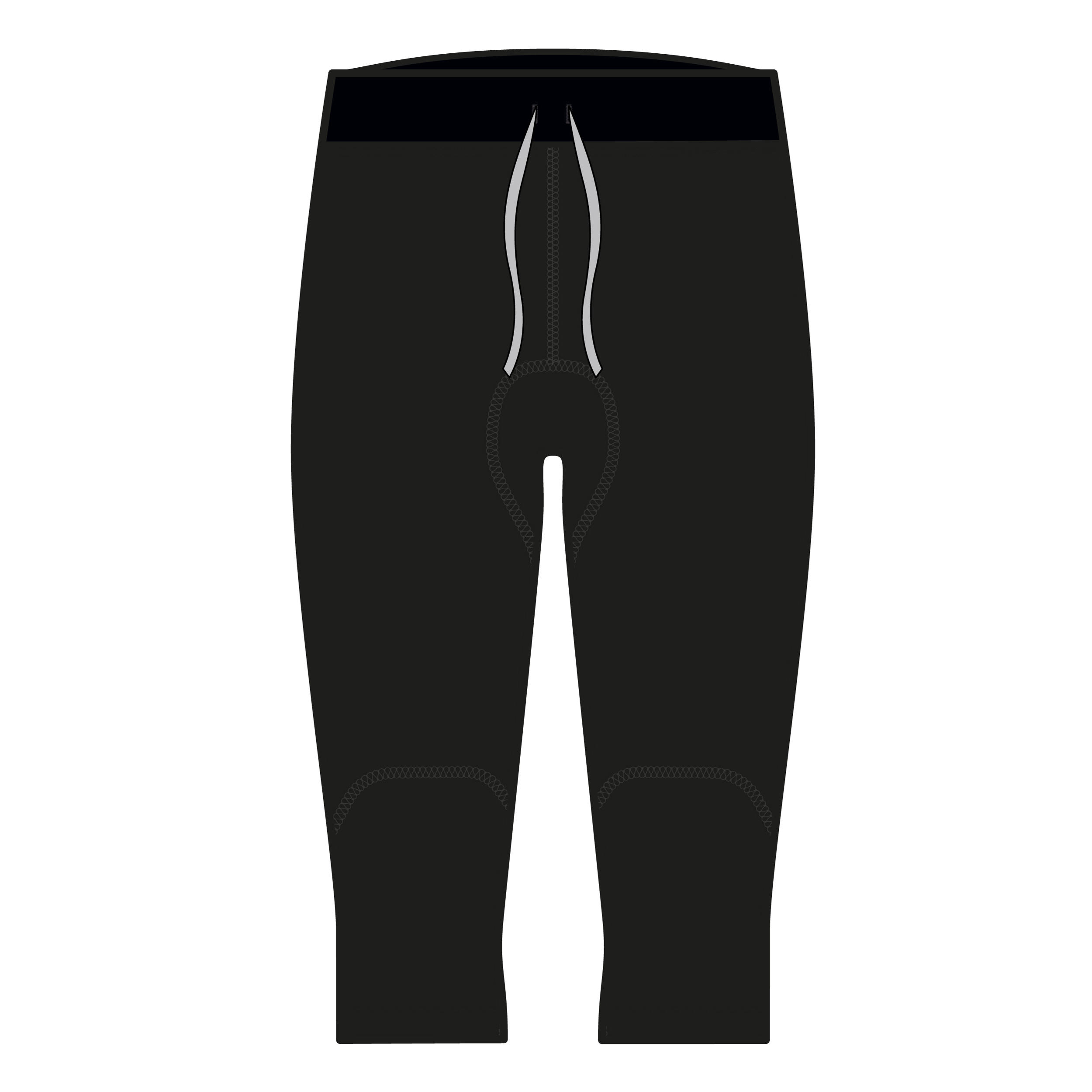 900 men’s anti-UV neoprene black cropped surfing trousers 1/1